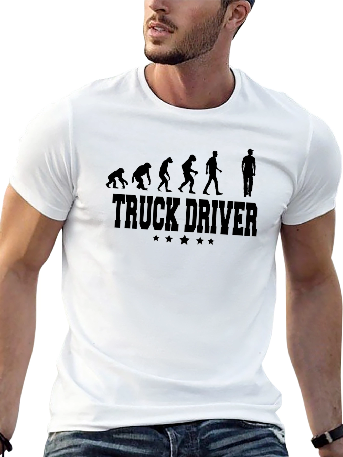 Truck Driver Evolution Graphic T-Shirt
