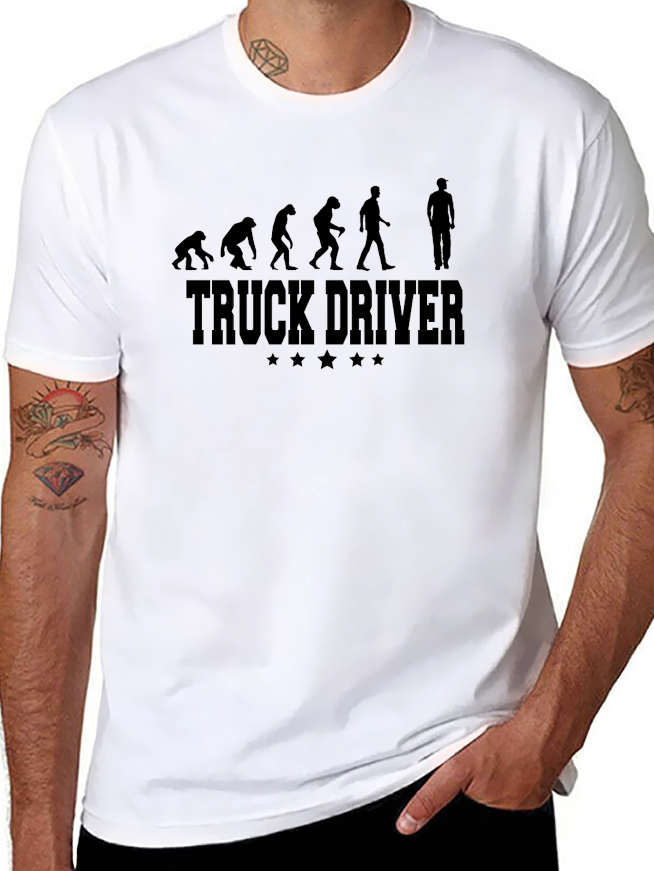 Truck Driver Evolution Graphic T-Shirt
