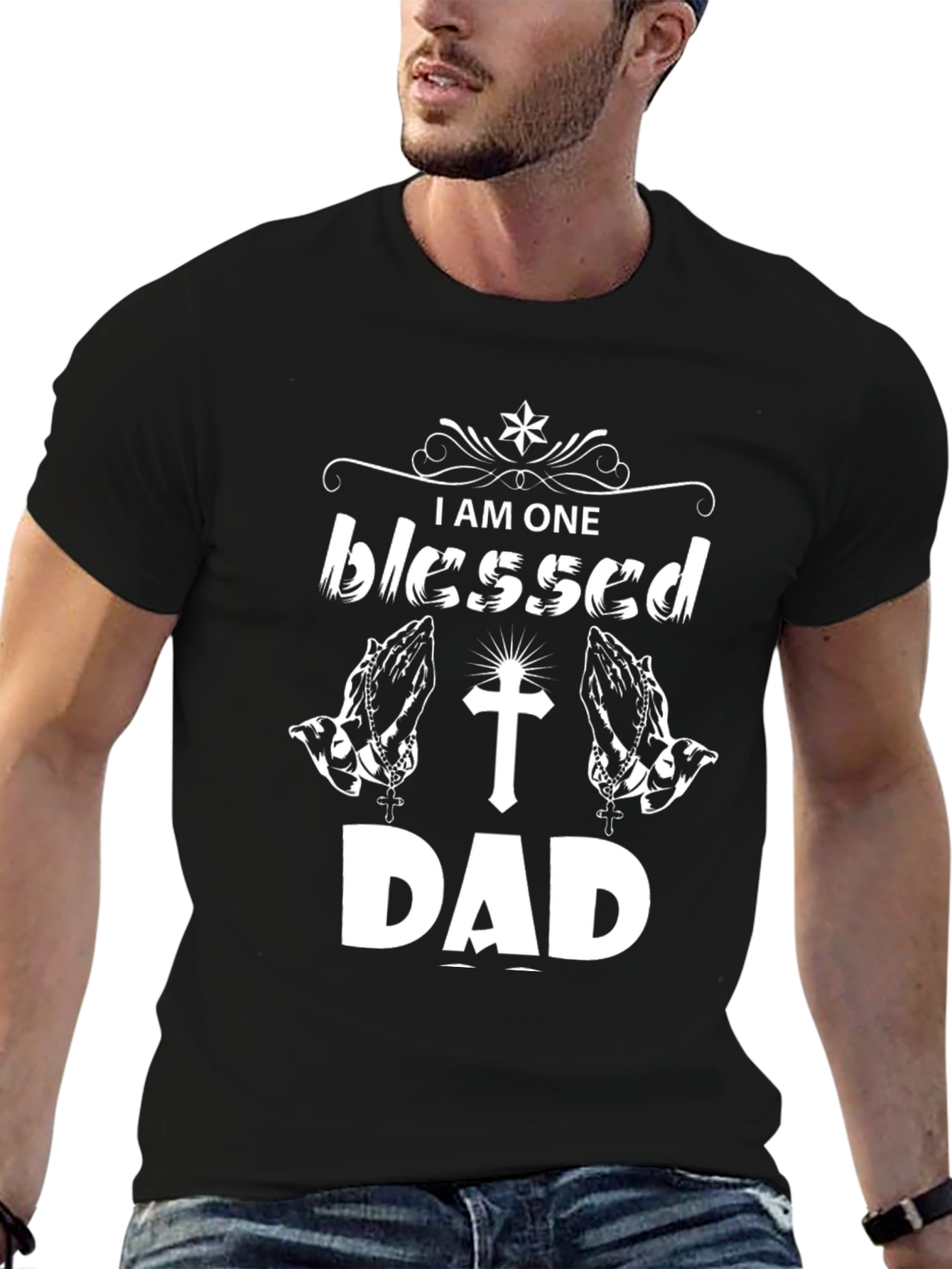 Blessed Dad Graphic T-Shirt