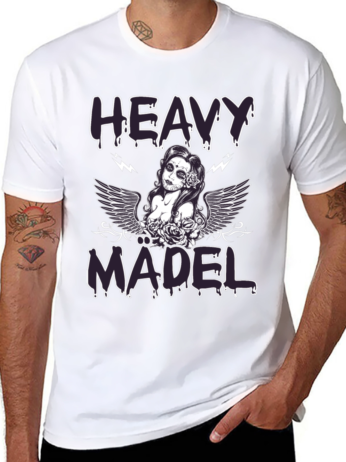 Heavy Madel Graphic Tee - Black