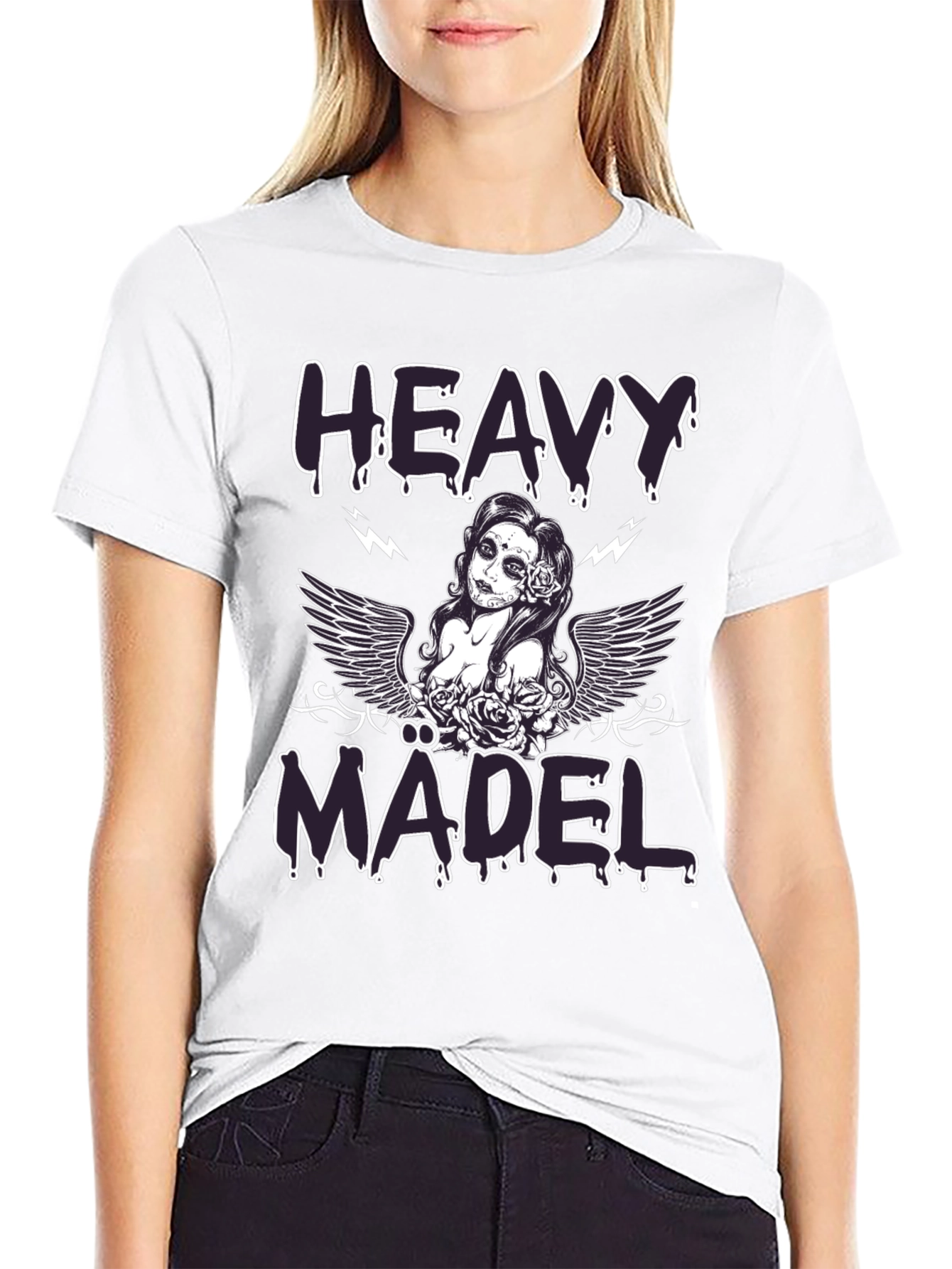 Heavy Madel Graphic Tee - Black