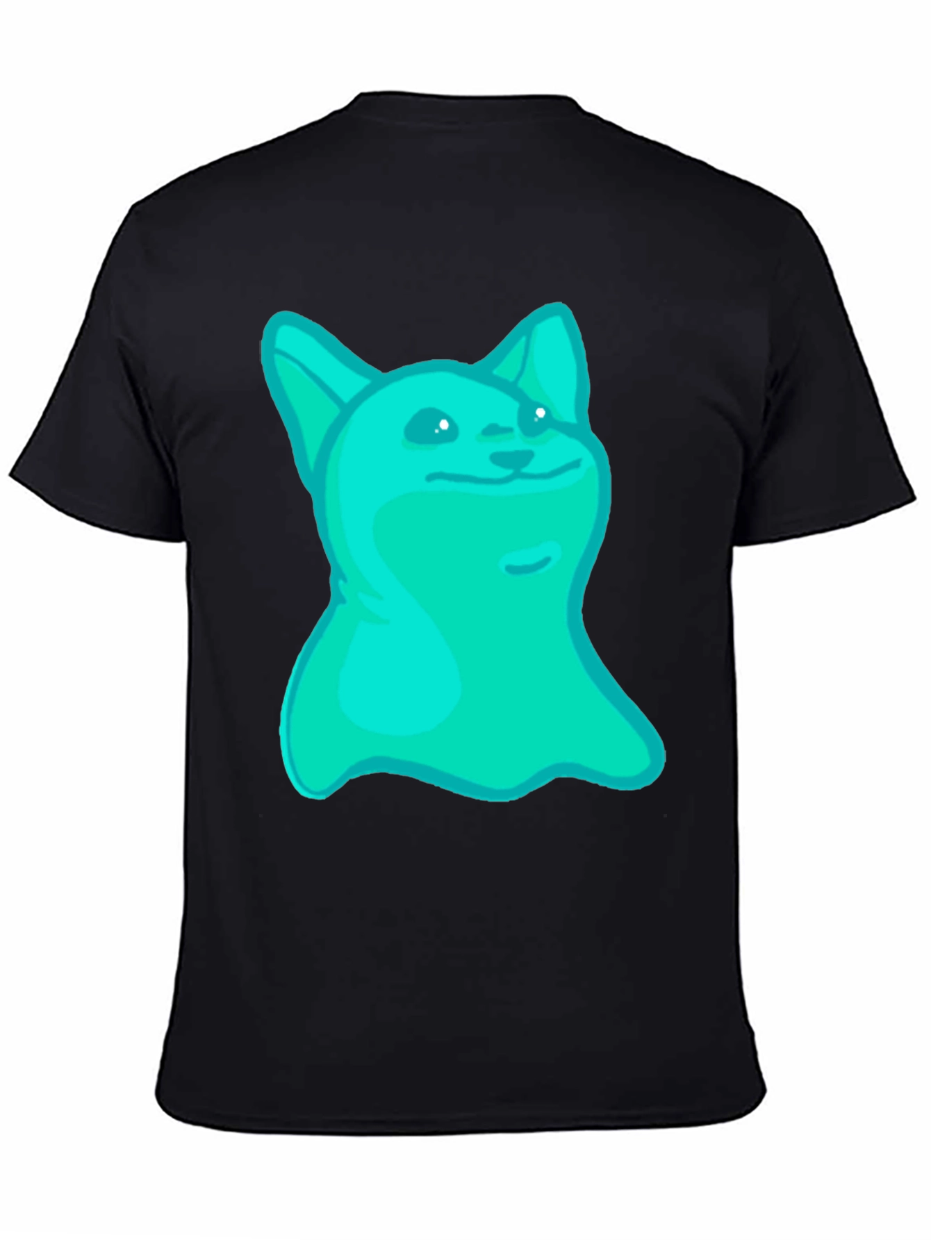 Doge Meme Graphic T-Shirt - Black Crew Neck