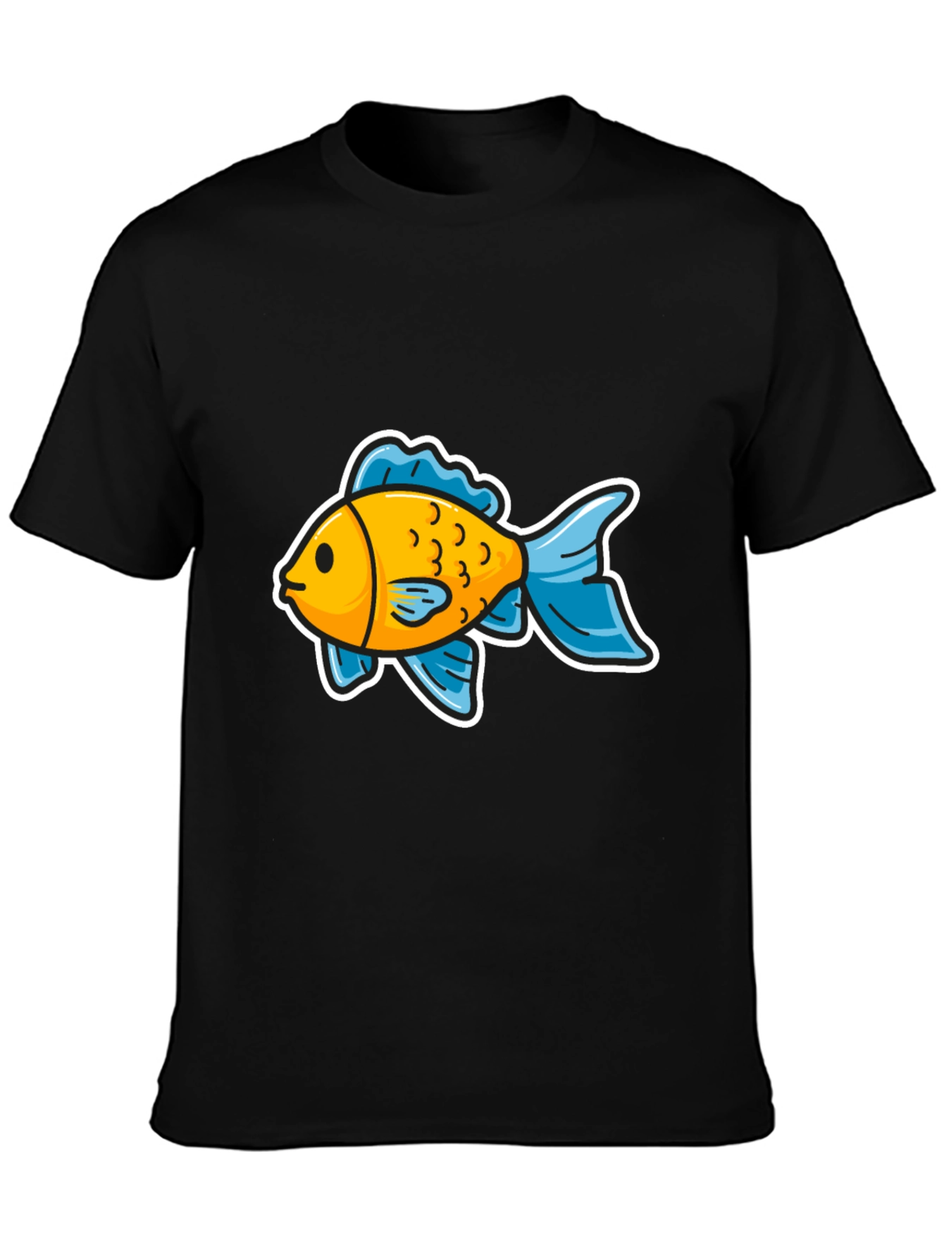 Goldfish Graphic Tee - Black Cotton Blend