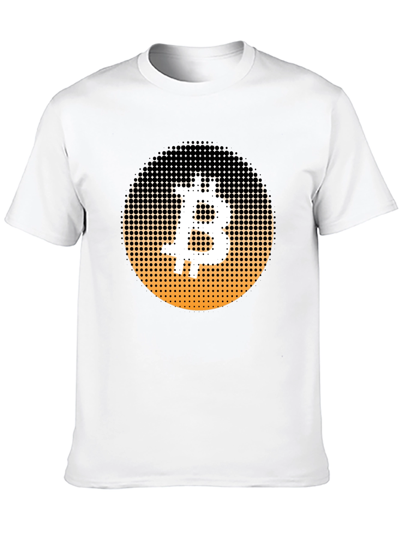 Bitcoin Halftone T-Shirt - Crypto Currency Tee