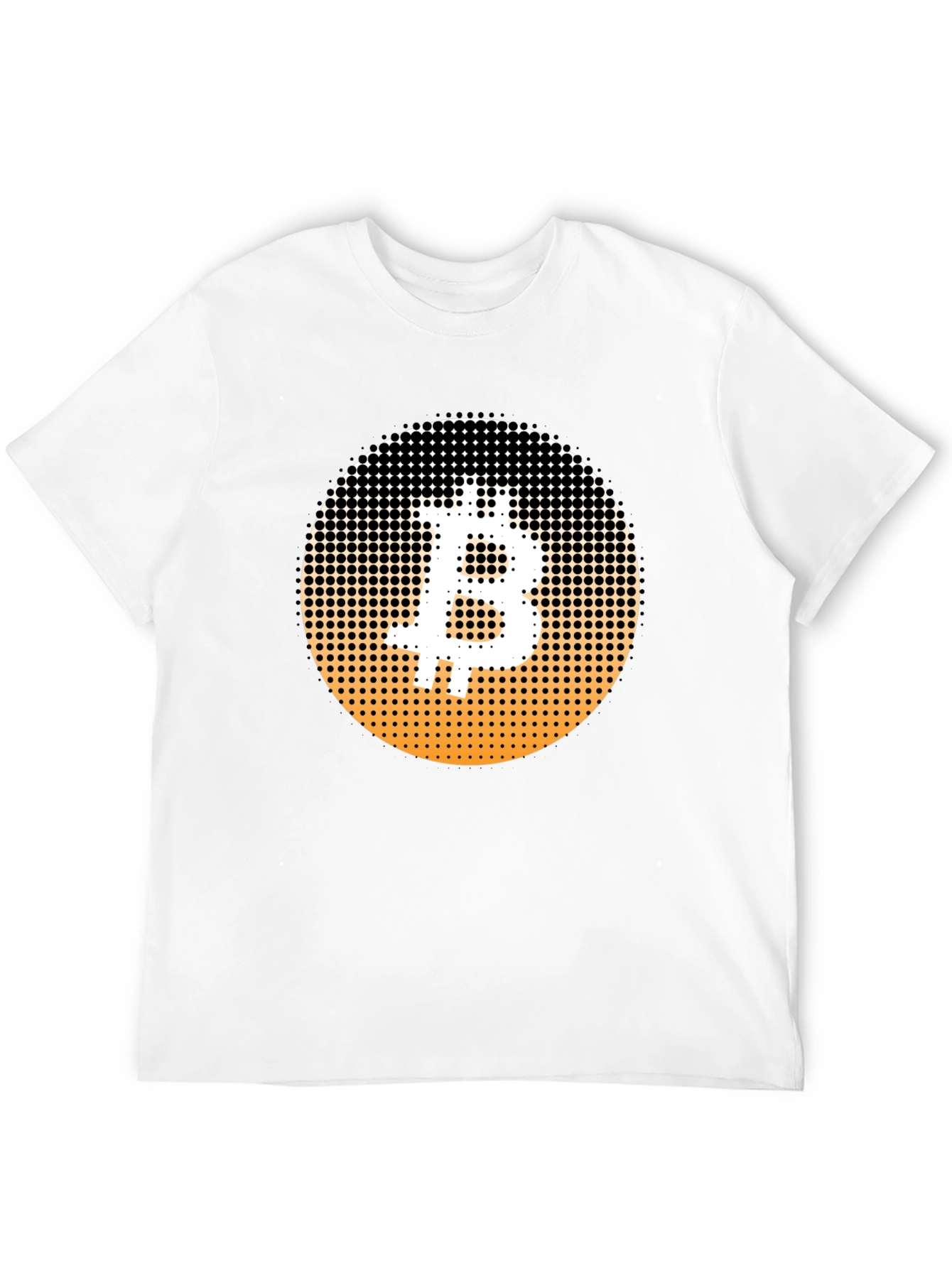 Bitcoin Halftone T-Shirt - Crypto Currency Tee