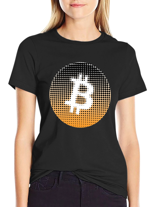 Bitcoin Halftone T-Shirt - Crypto Currency Tee