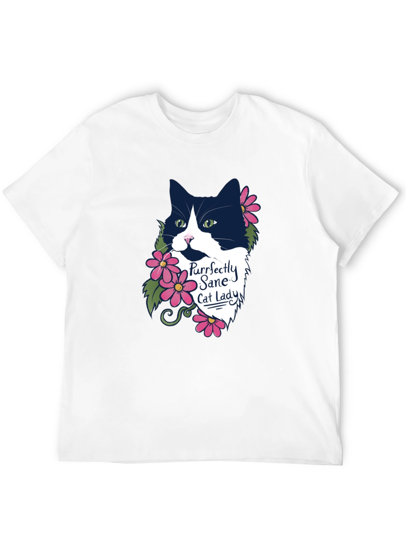Purrfectly Sane Cat Lady Graphic T-Shirt