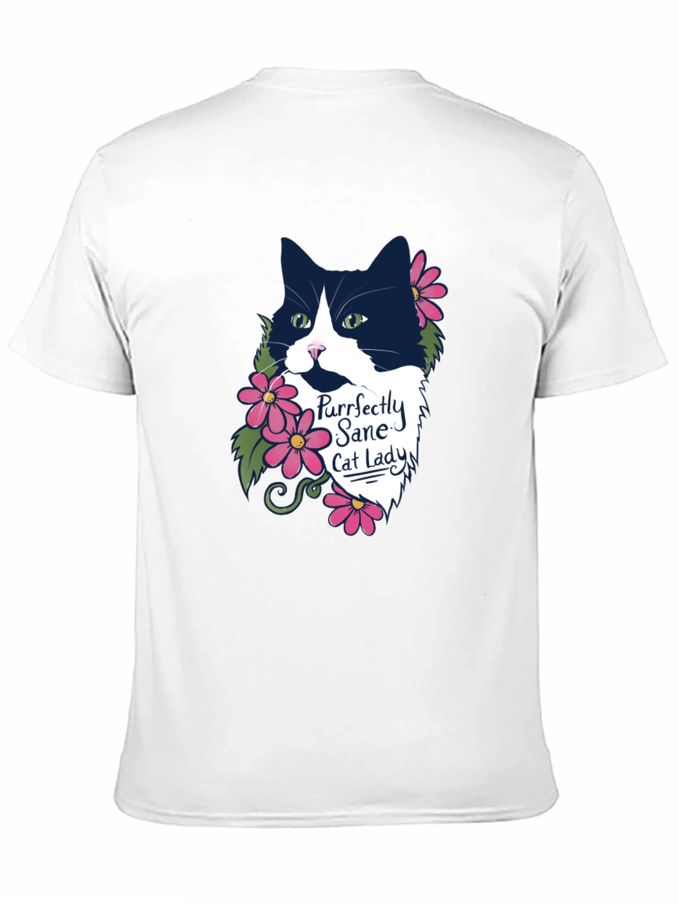 Purrfectly Sane Cat Lady Graphic T-Shirt