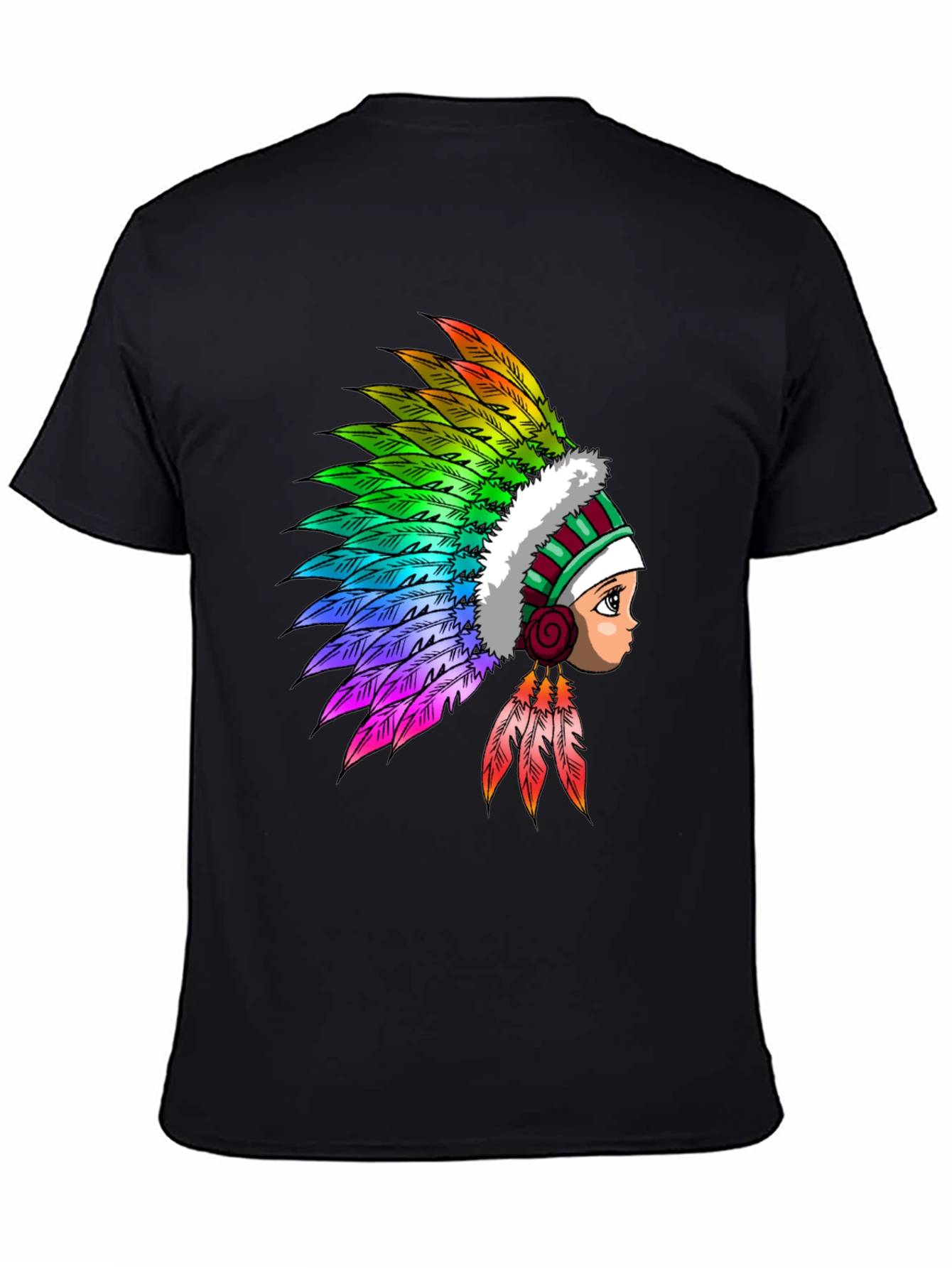 Colorful Headdress Graphic T-Shirt