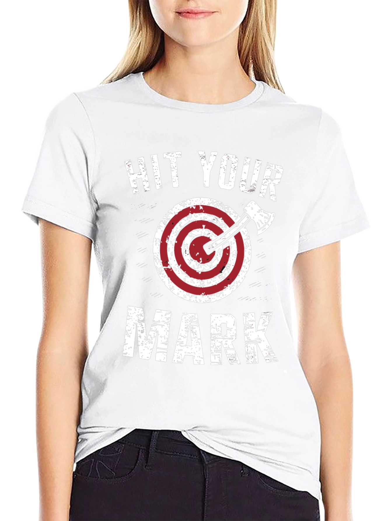 Hit Your Mark T-Shirt Axe Throwing Design