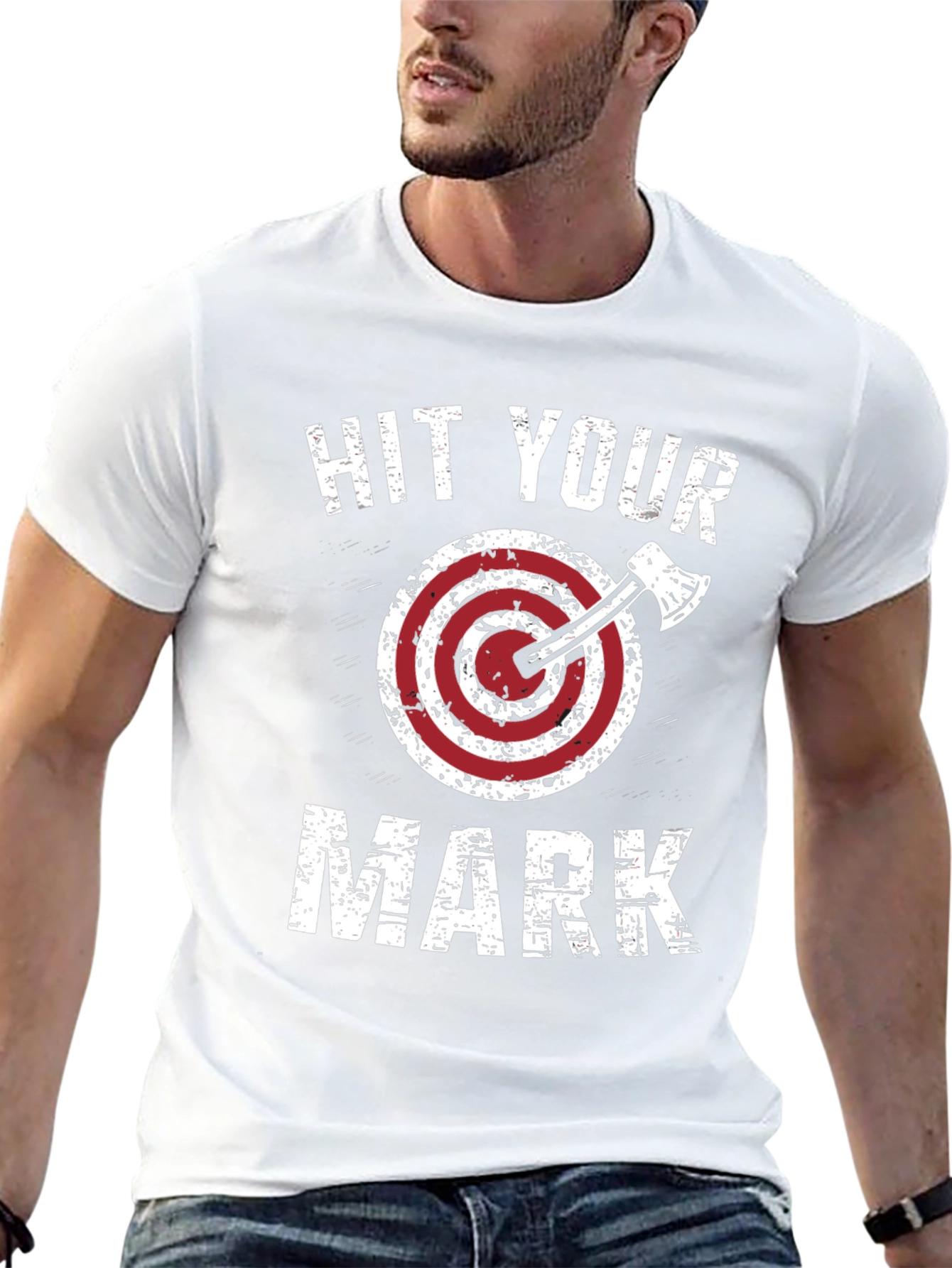 Hit Your Mark T-Shirt Axe Throwing Design