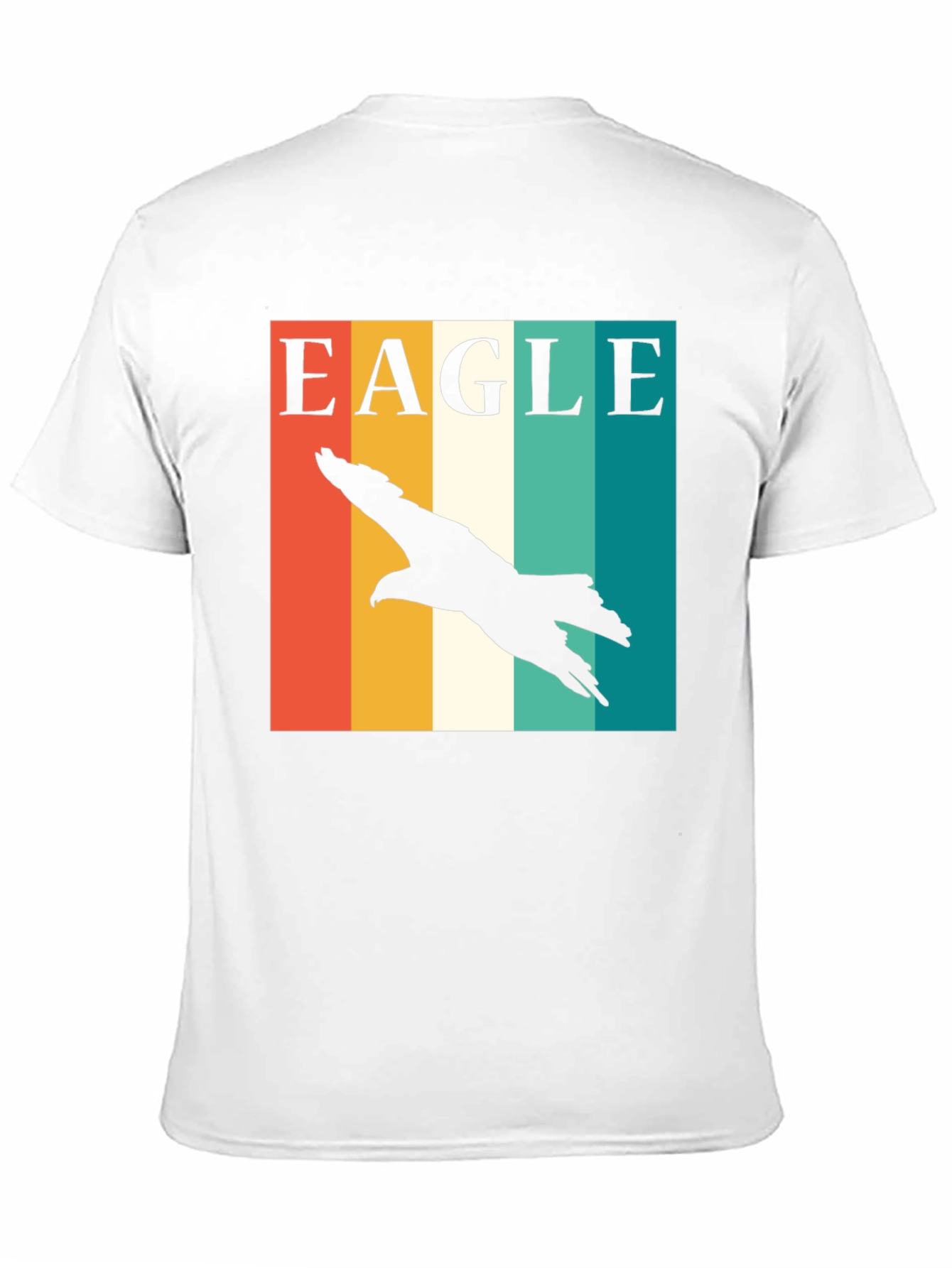 Eagle Silhouette Retro Style Graphic Tee