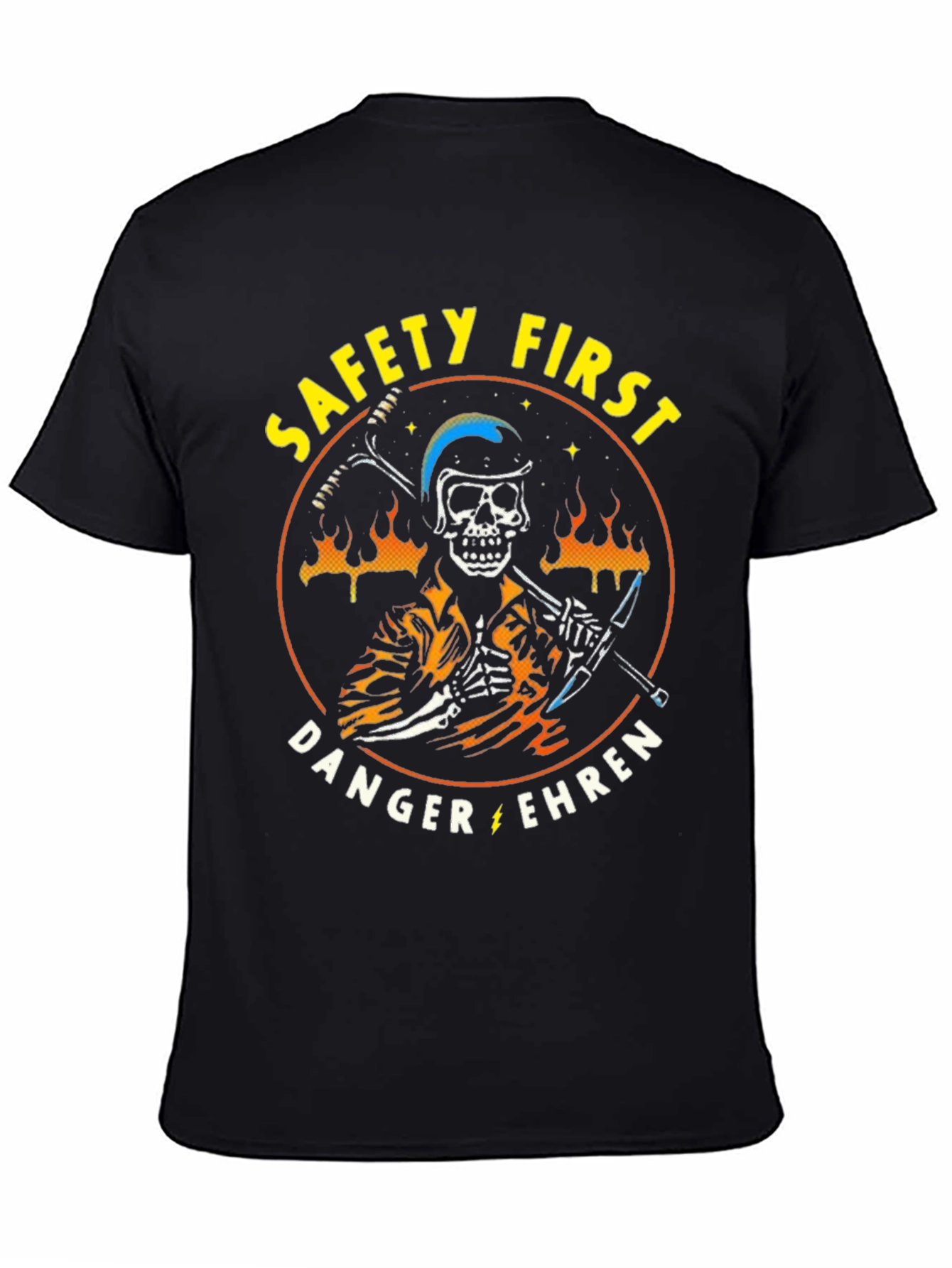 Safety First Skeleton Graphic Tee