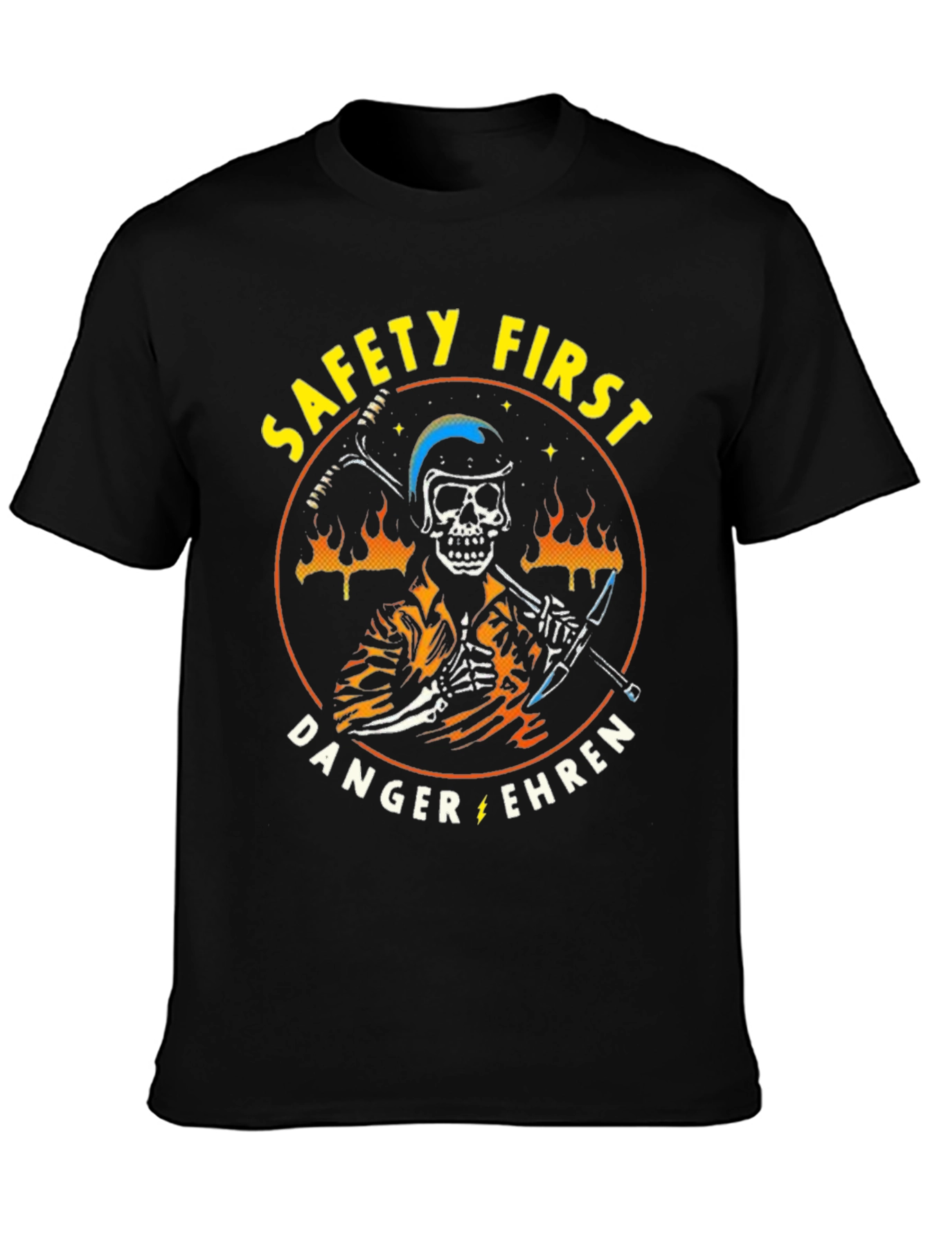 Safety First Skeleton Graphic Tee