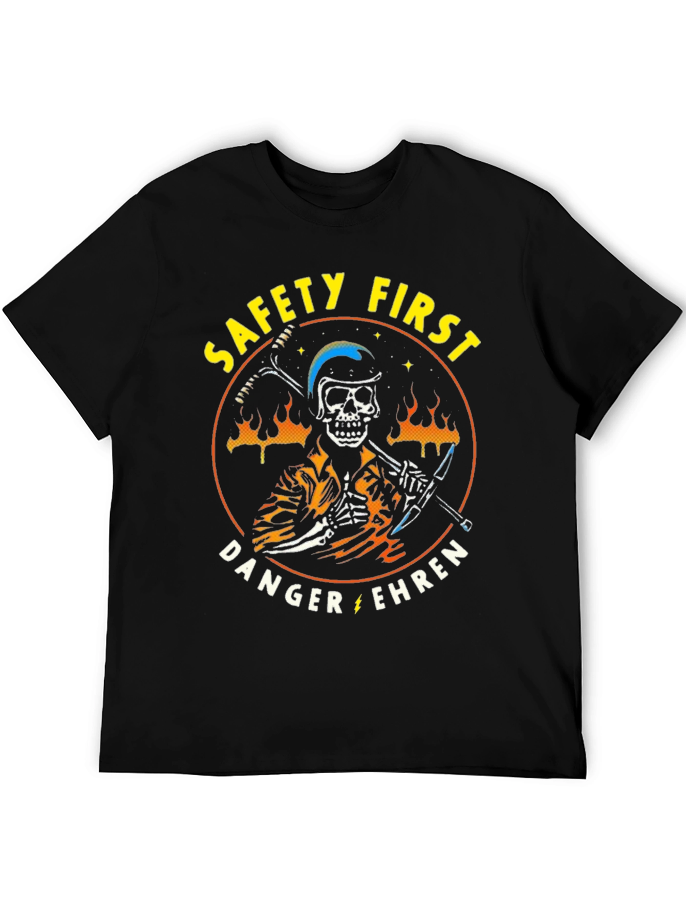 Safety First Skeleton Graphic Tee