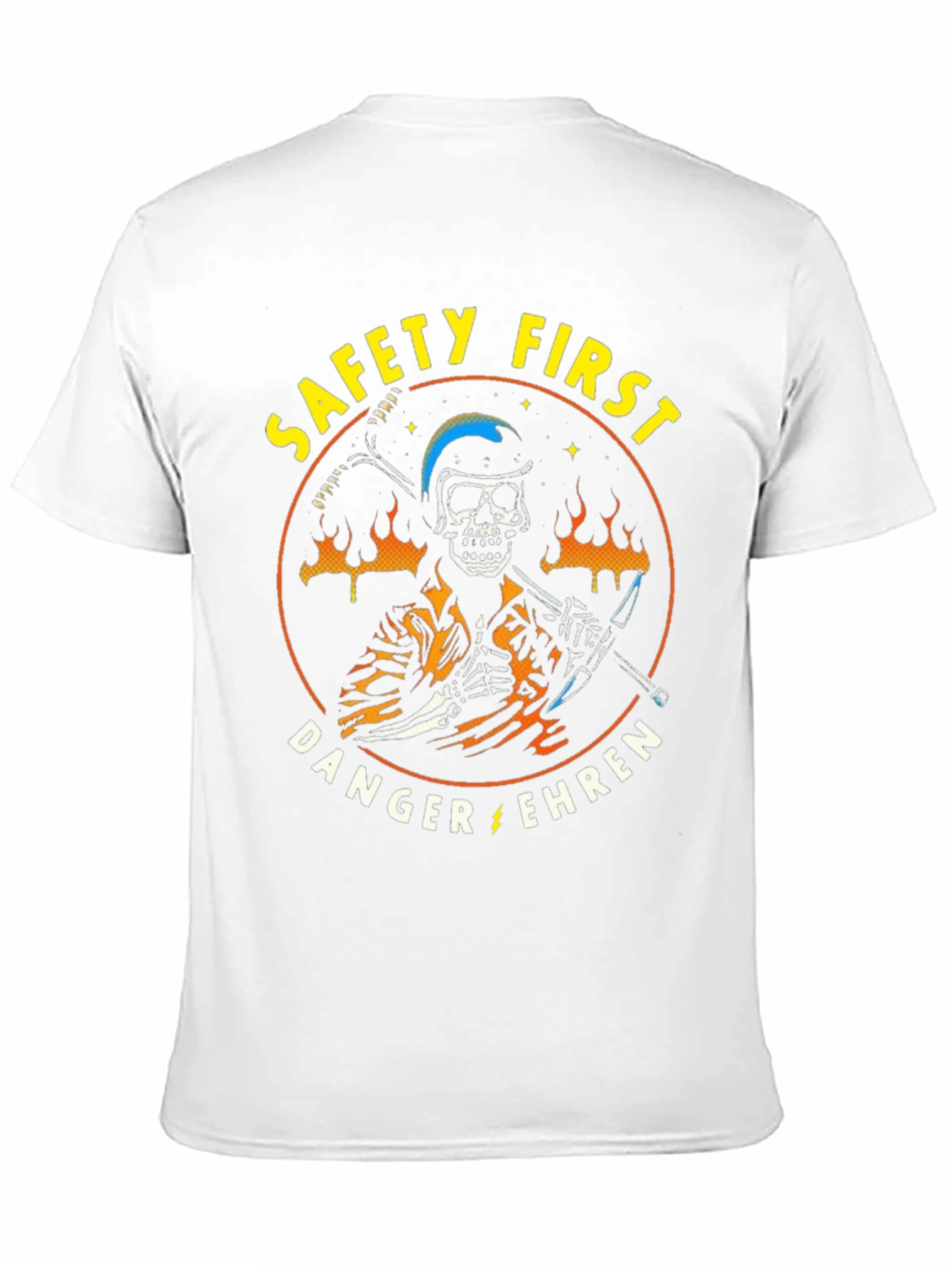 Safety First Skeleton Graphic Tee