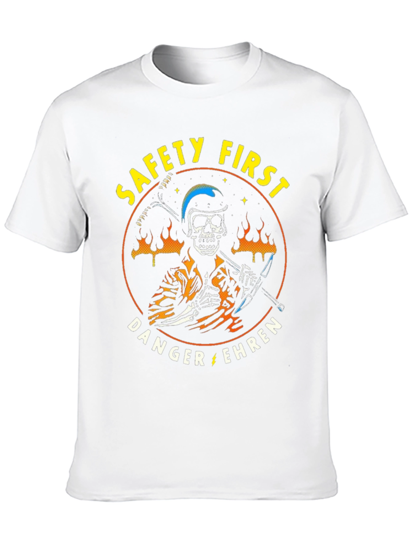 Safety First Skeleton Graphic Tee