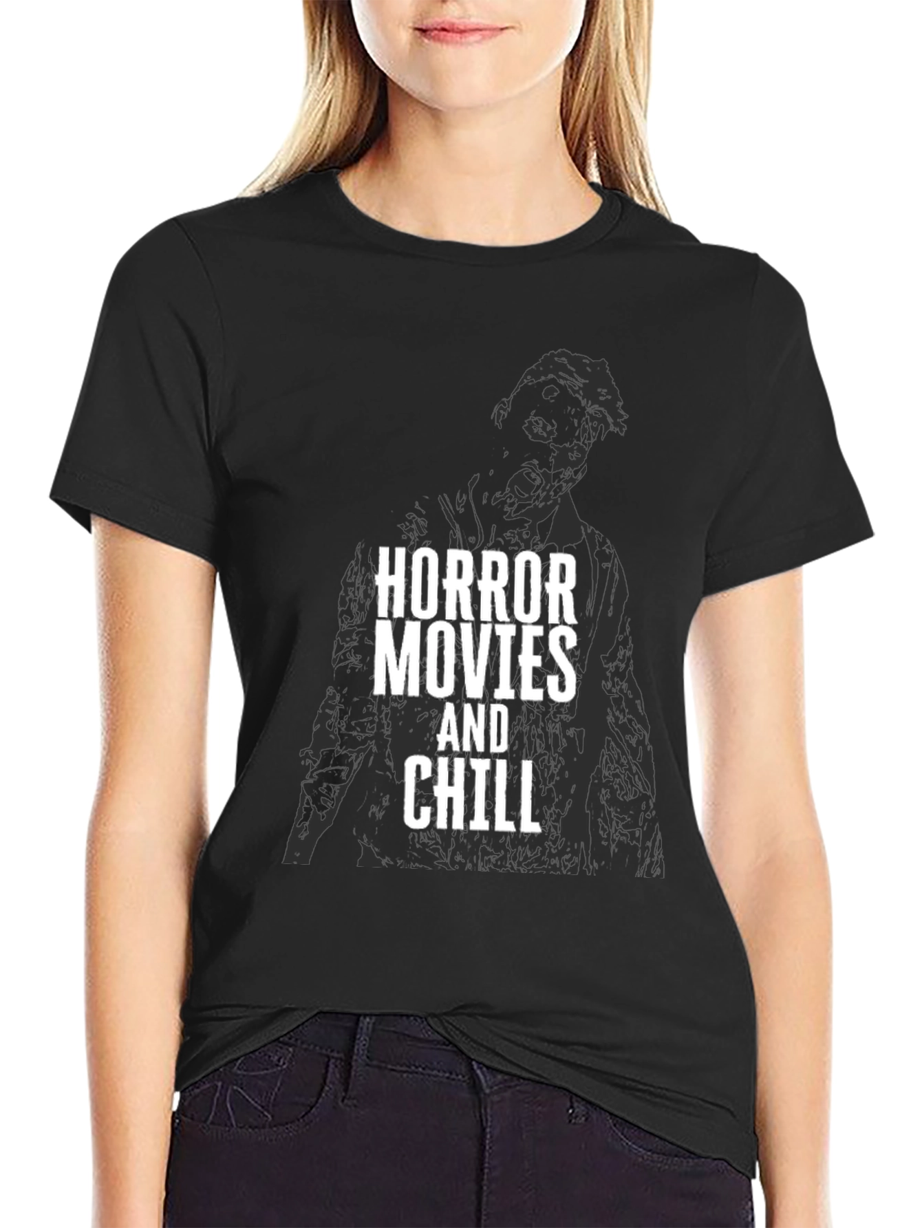 Horror Movies and Chill Graphic T-Shirt