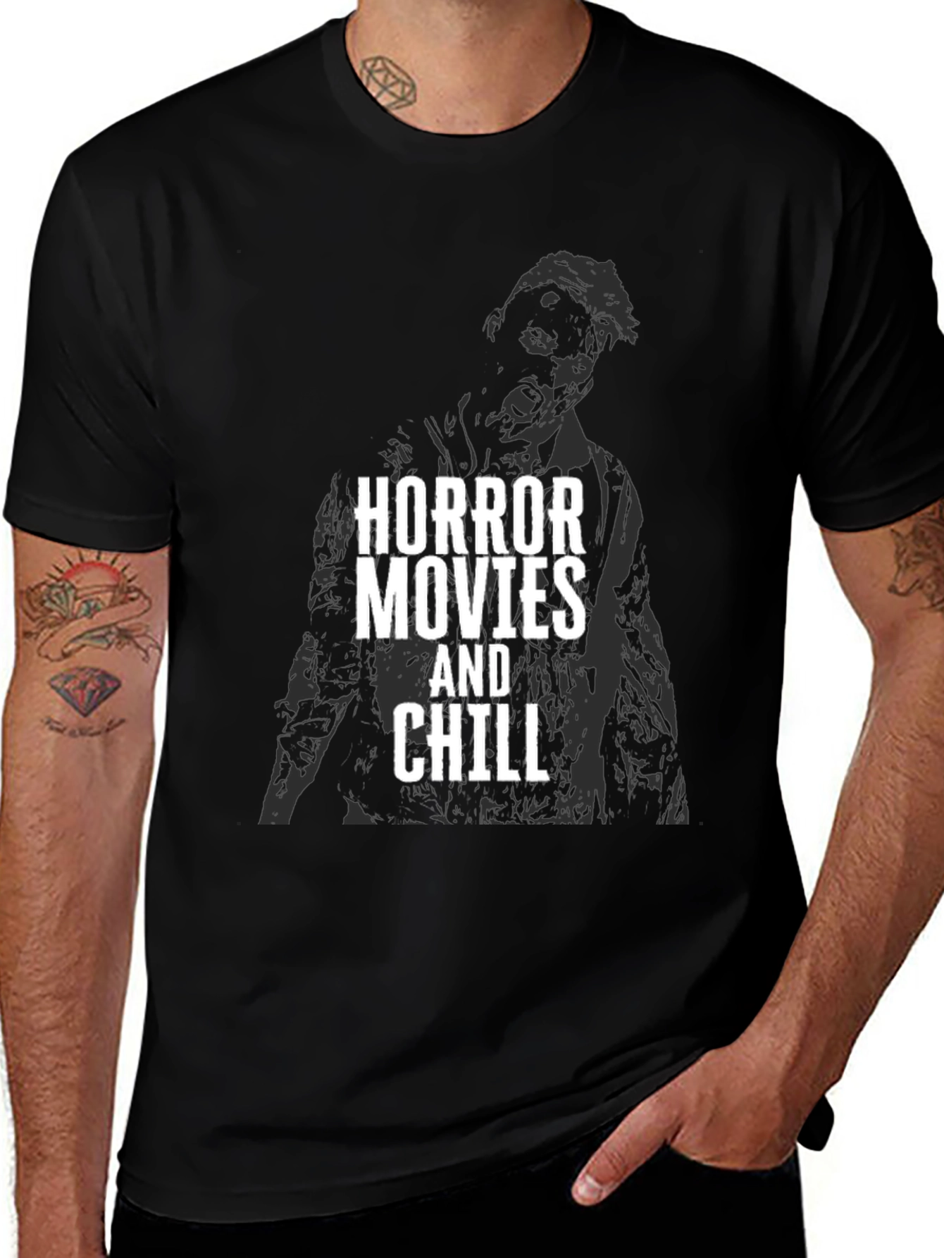 Horror Movies and Chill Graphic T-Shirt