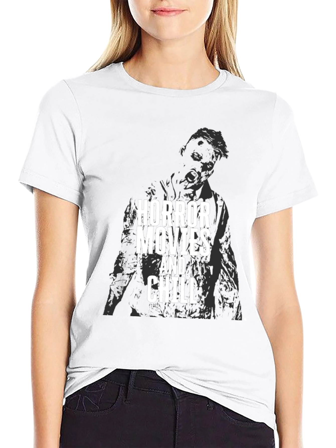 Horror Movies and Chill Graphic T-Shirt