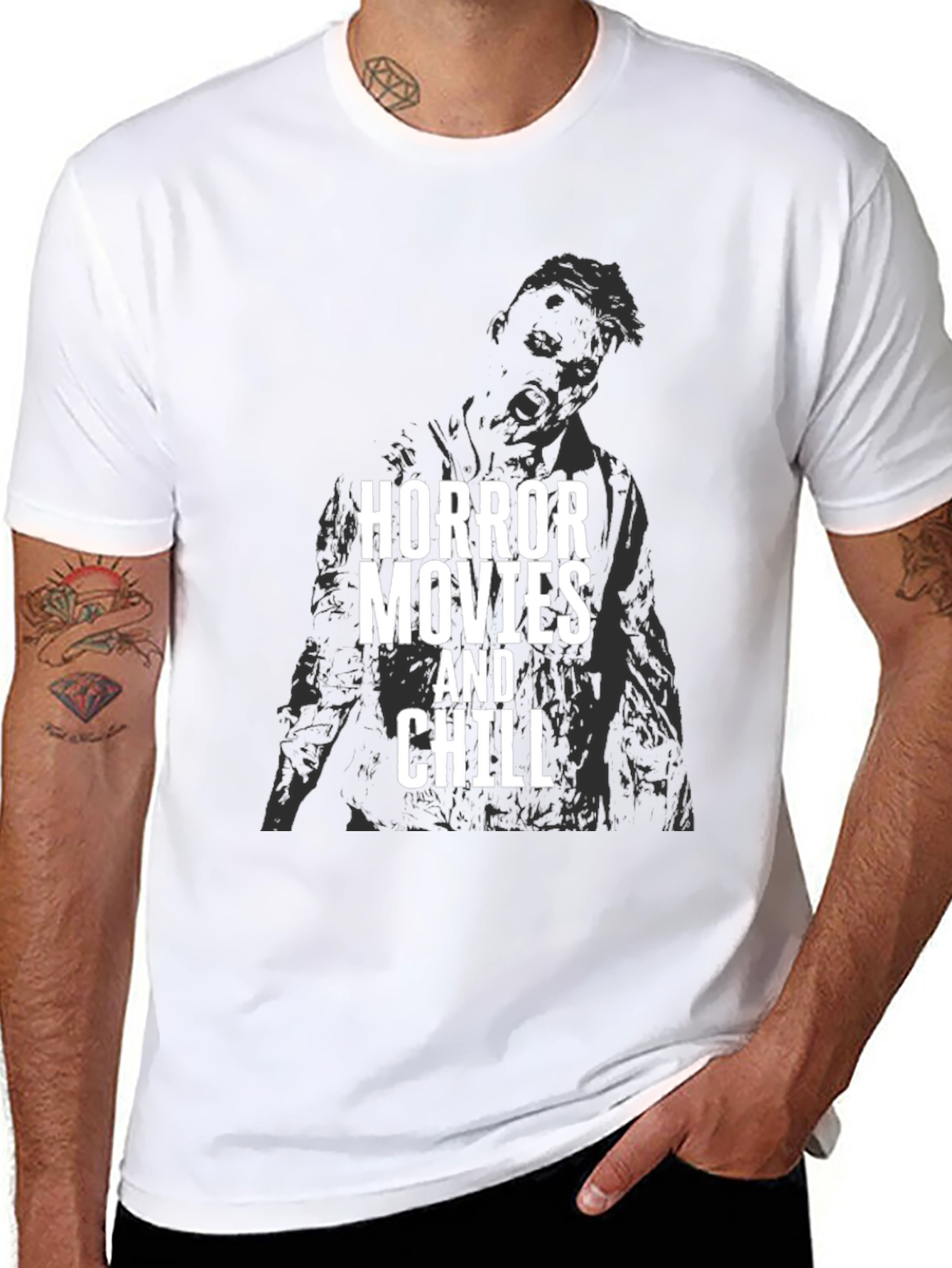 Horror Movies and Chill Graphic T-Shirt