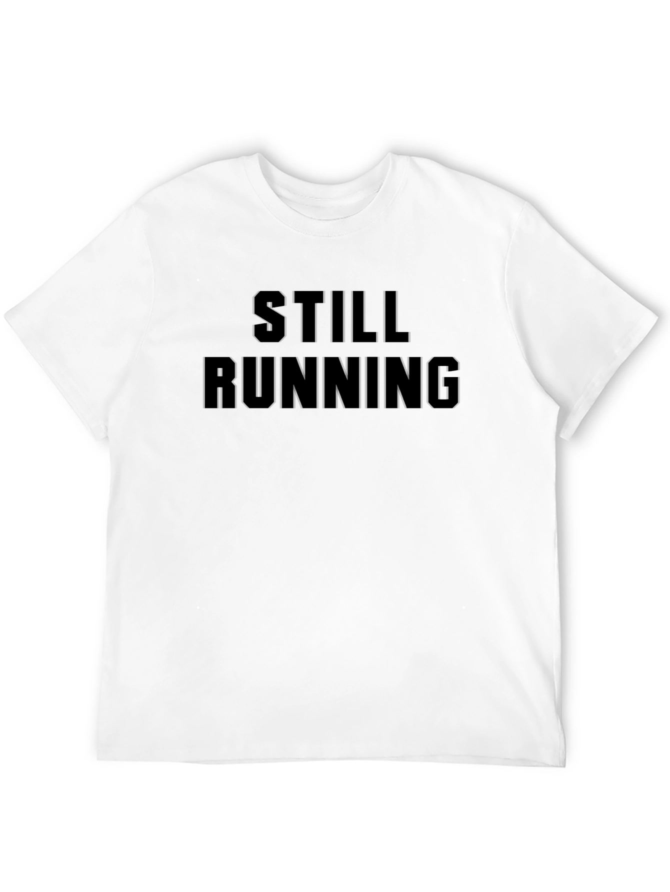 Still Running Black Graphic T-Shirt