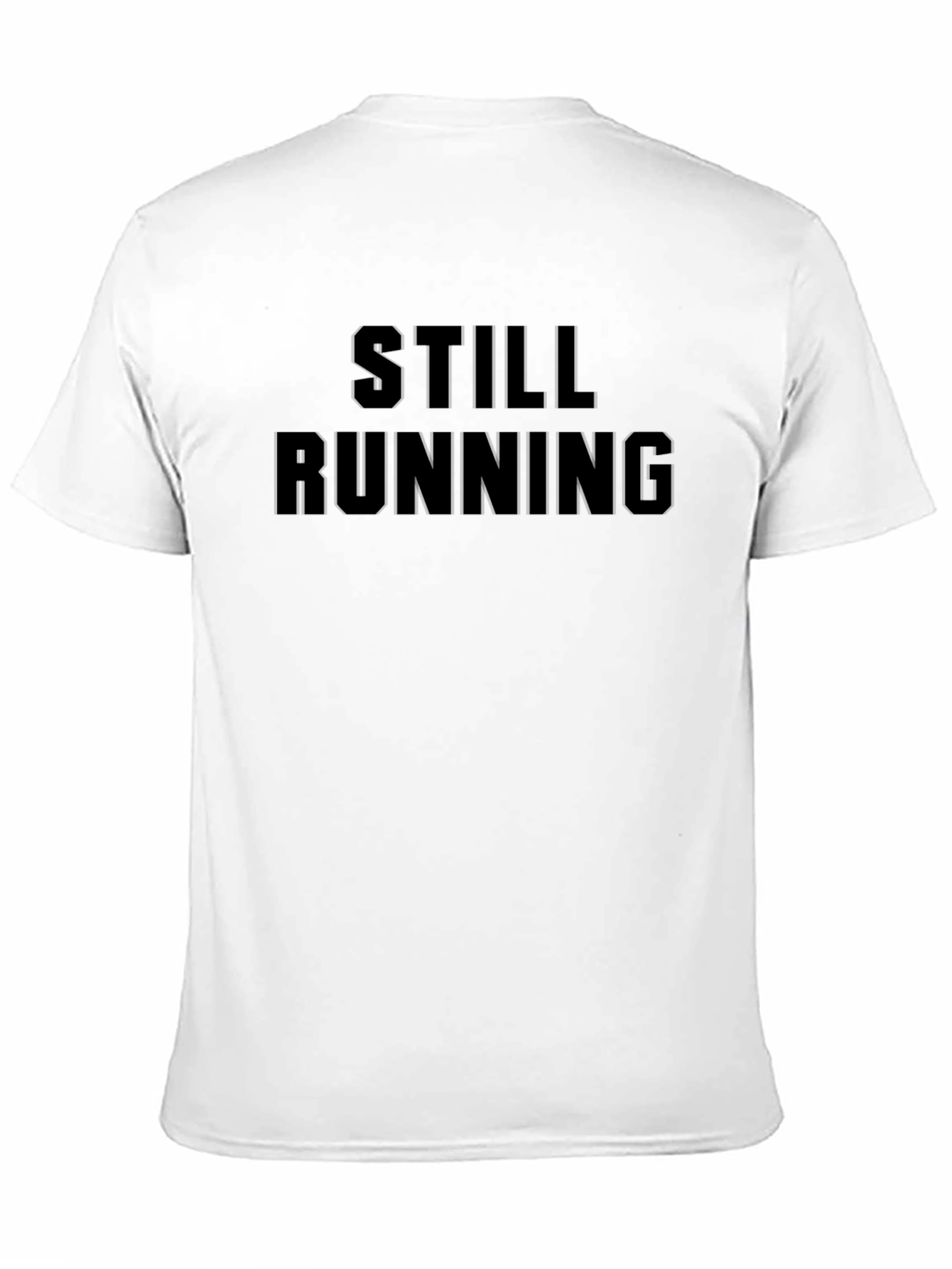 Still Running Black Graphic T-Shirt