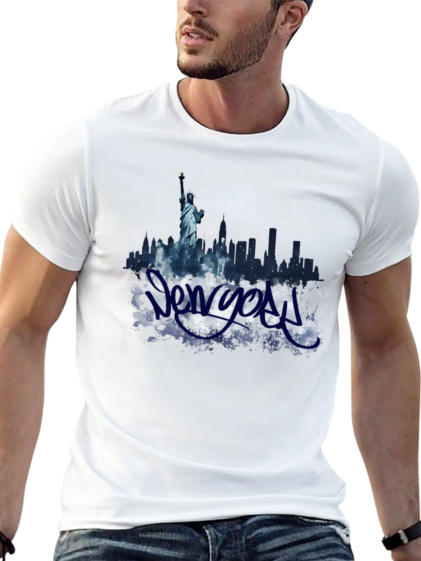 New York Skyline Graphic T-Shirt