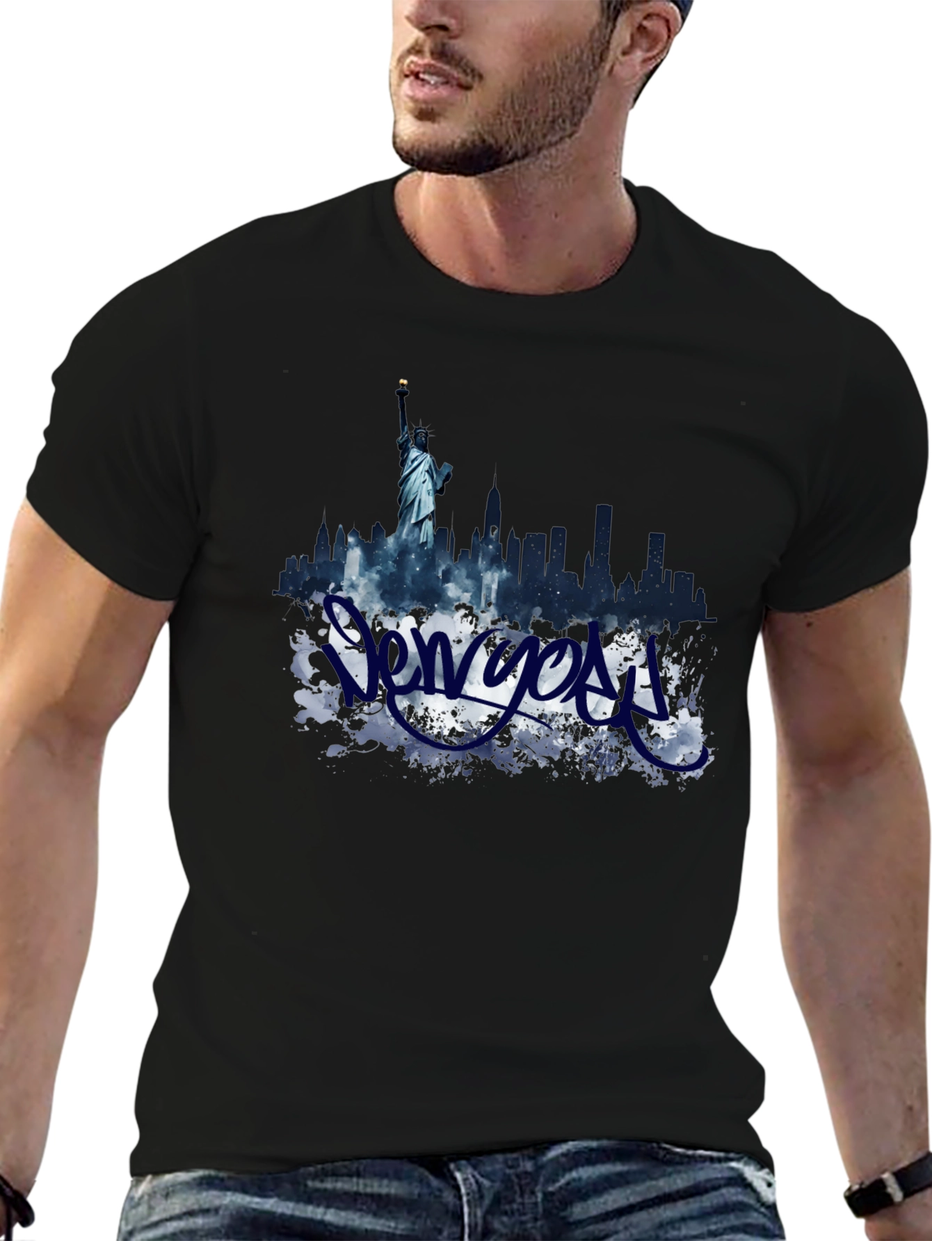 New York Skyline Graphic T-Shirt