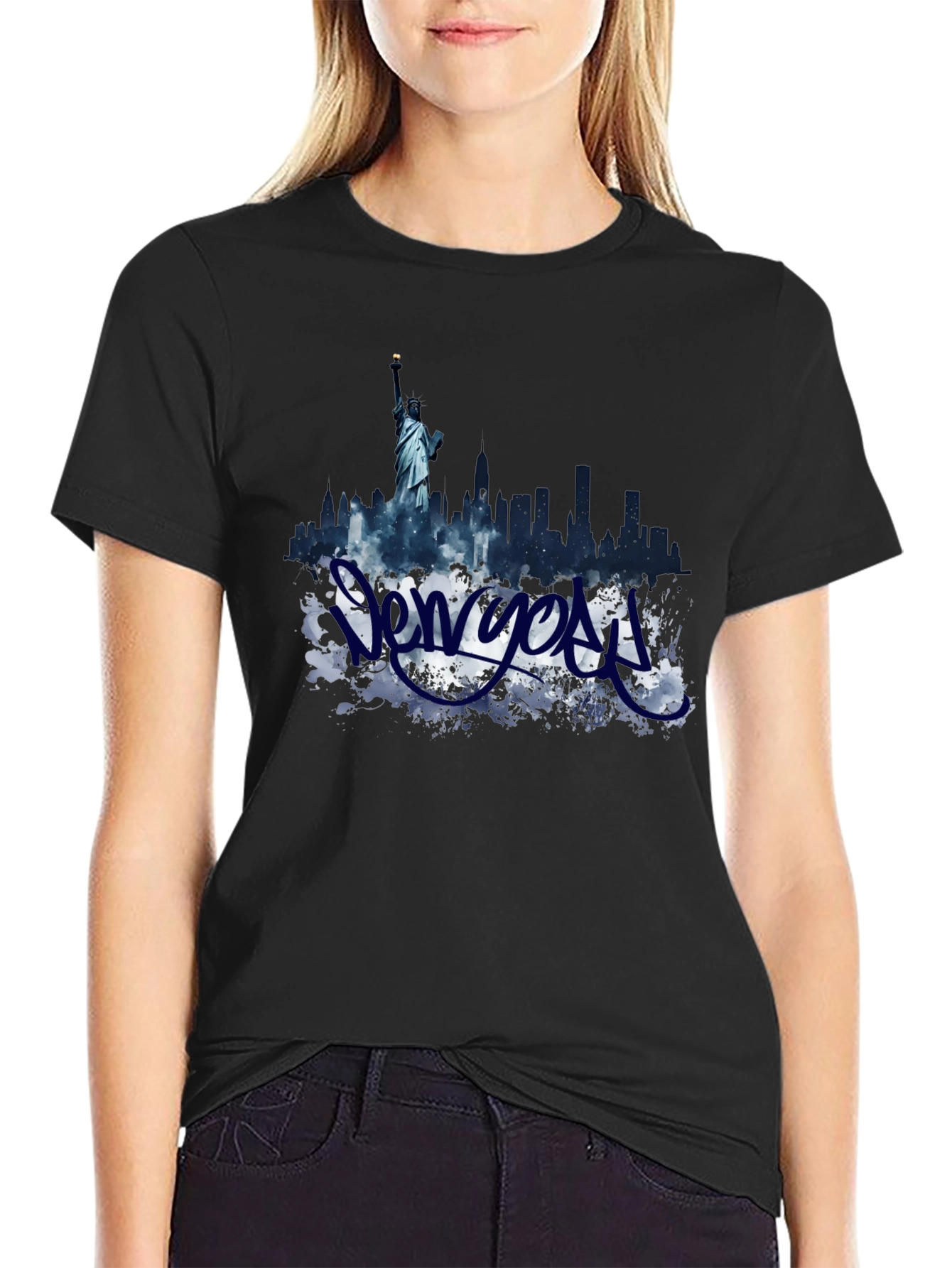 New York Skyline Graphic T-Shirt
