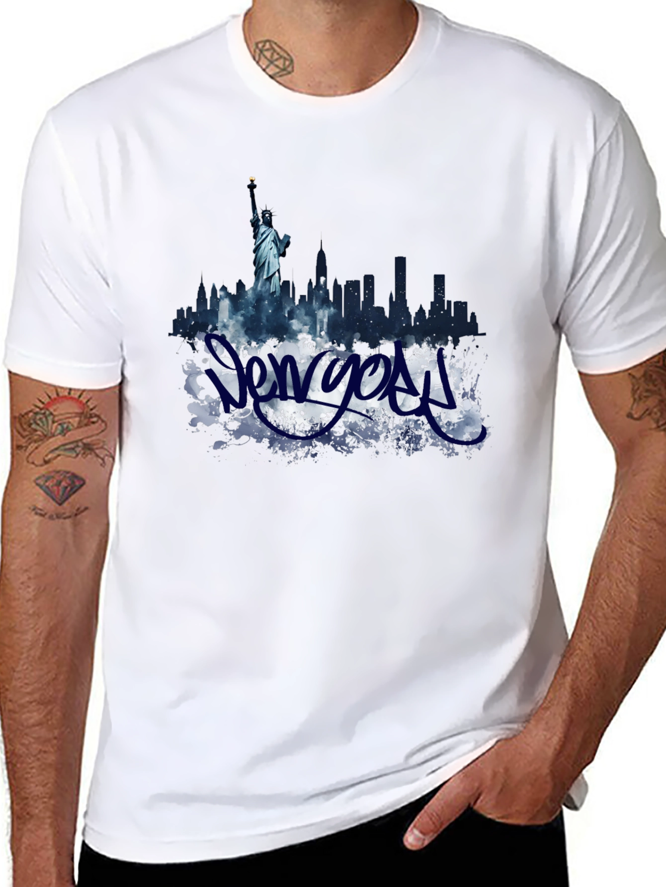 New York Skyline Graphic T-Shirt