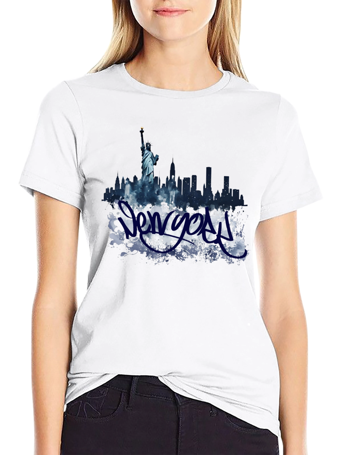 New York Skyline Graphic T-Shirt