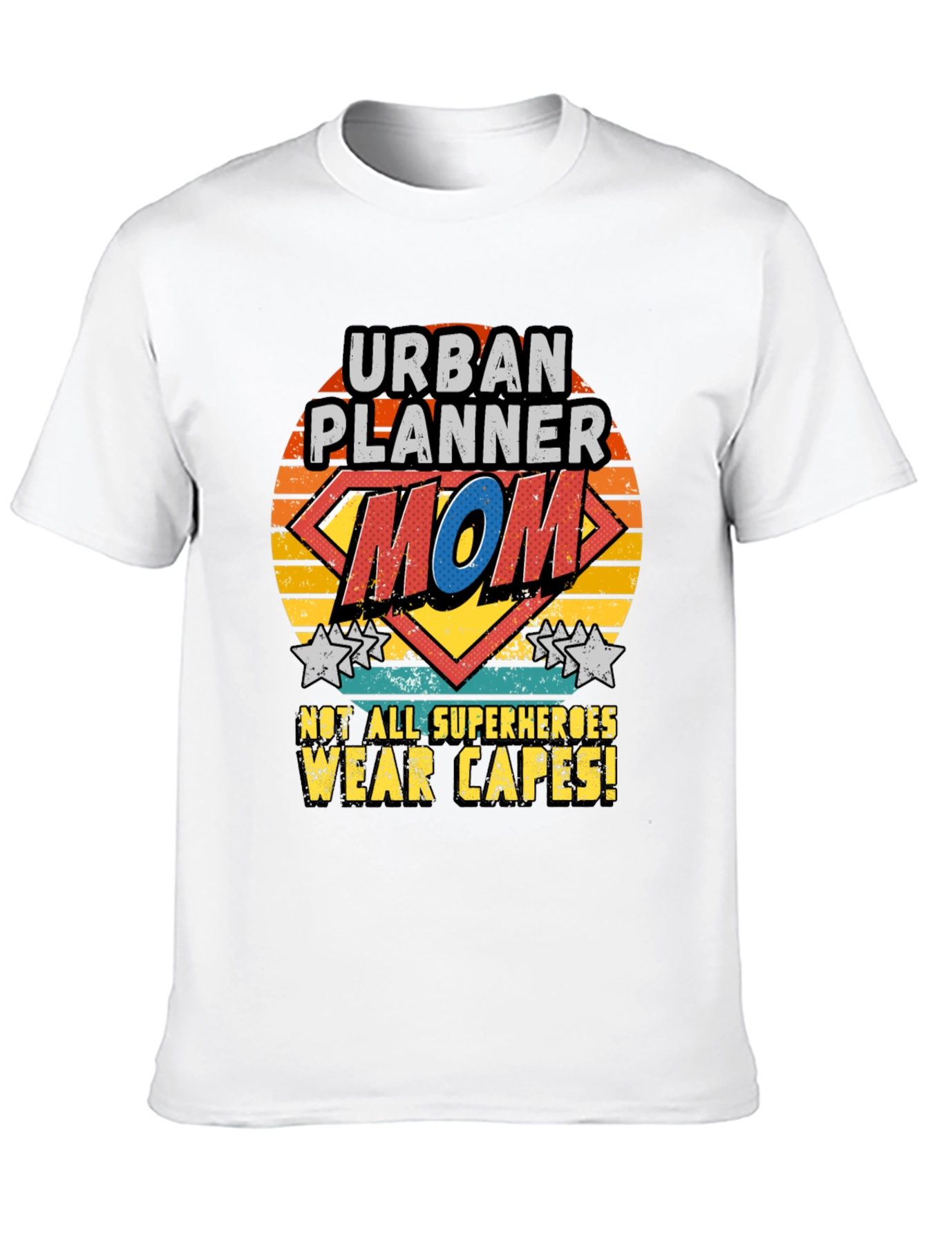 Urban Planner Mom Superhero Graphic T-Shirt