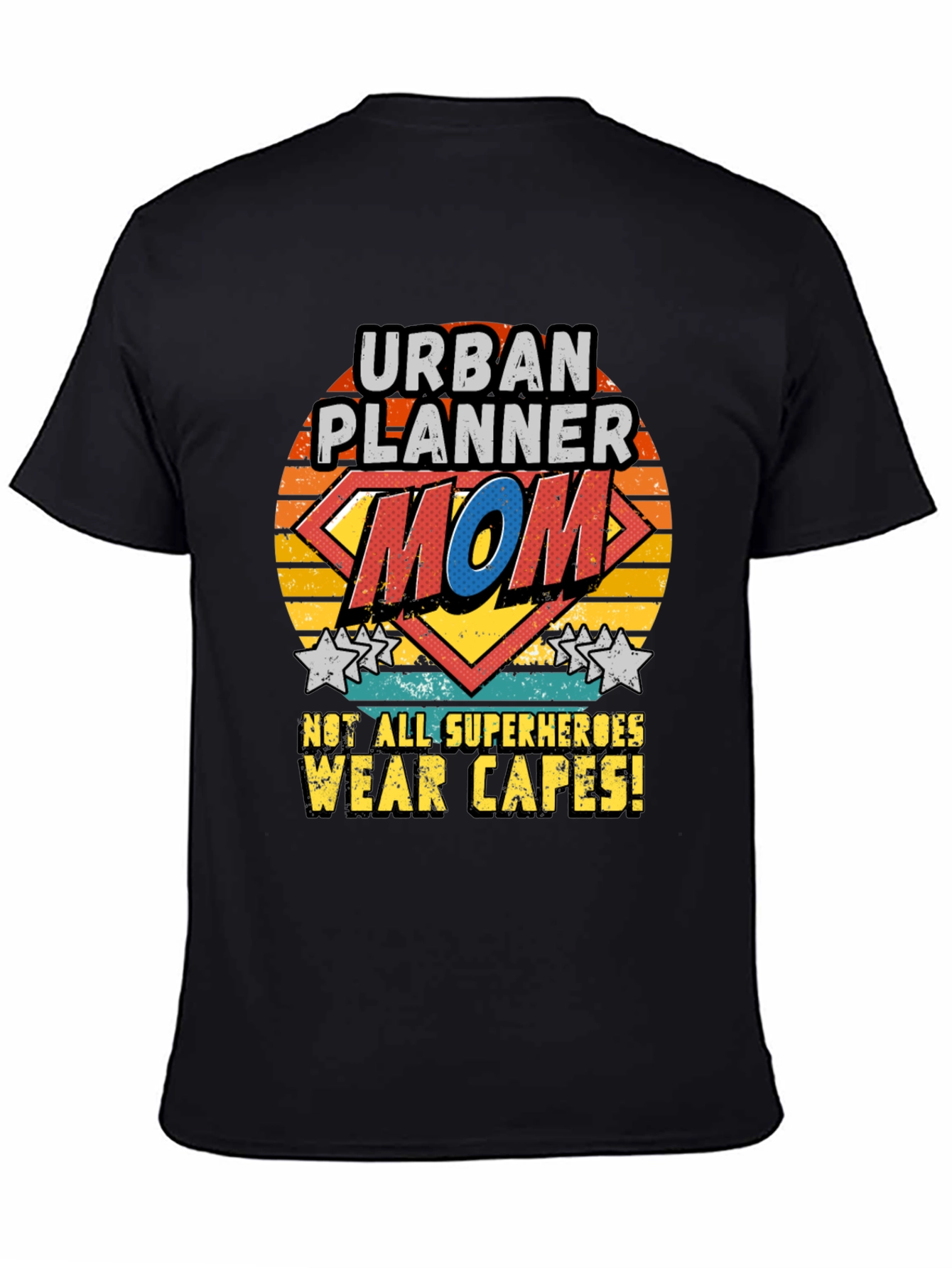 Urban Planner Mom Superhero Graphic T-Shirt
