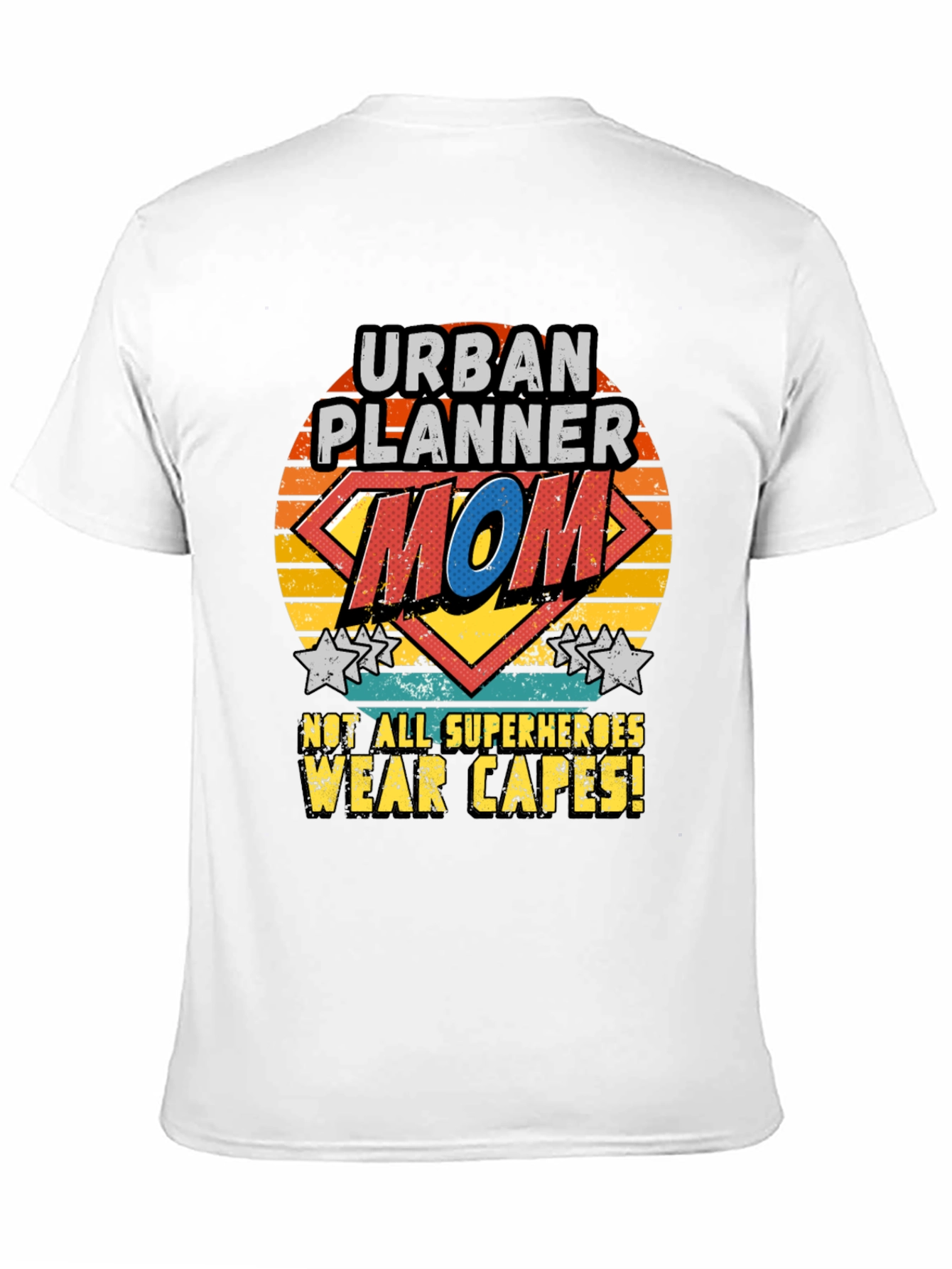 Urban Planner Mom Superhero Graphic T-Shirt