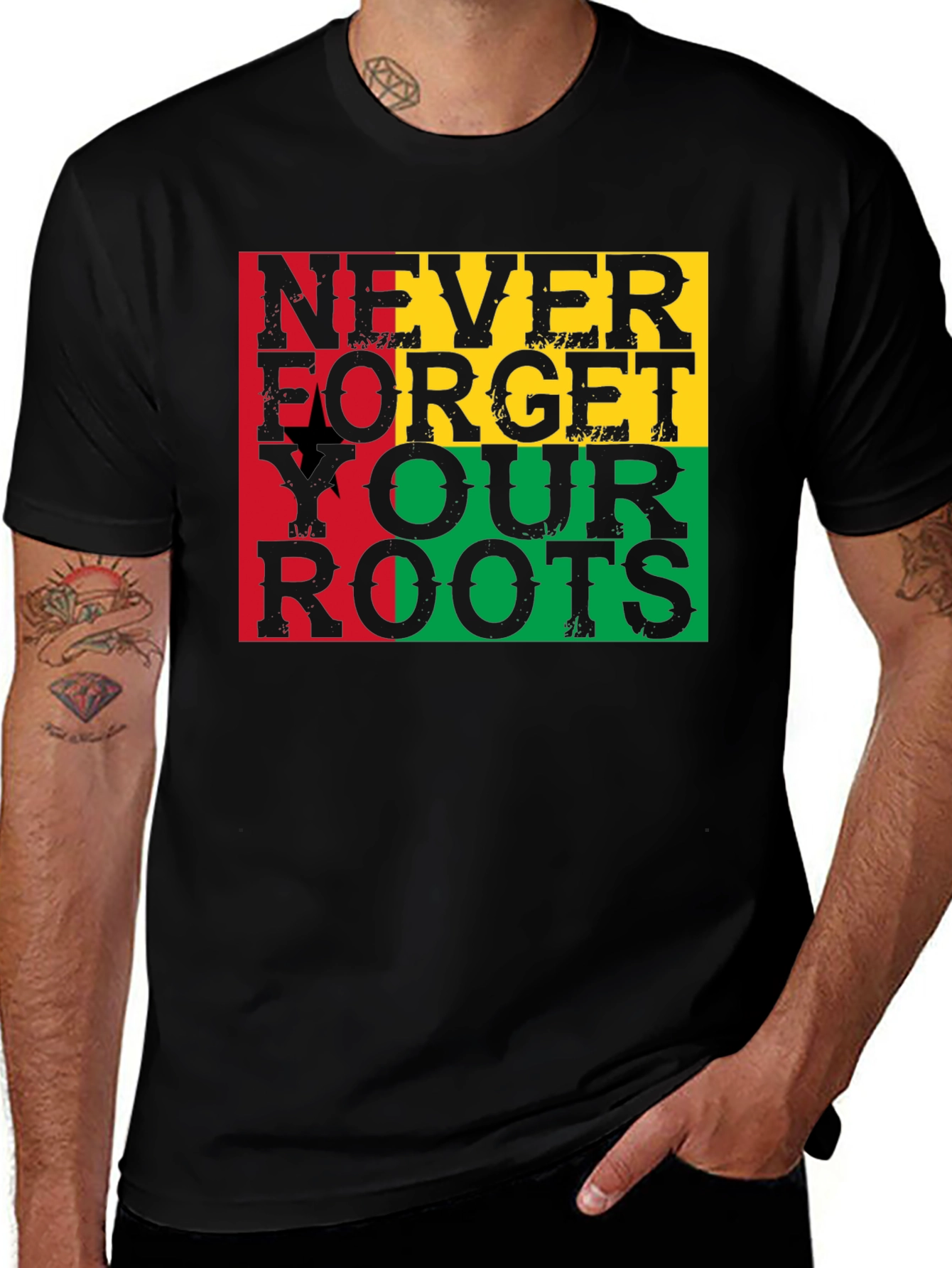Rasta Roots T-Shirt - Never Forget Your Roots