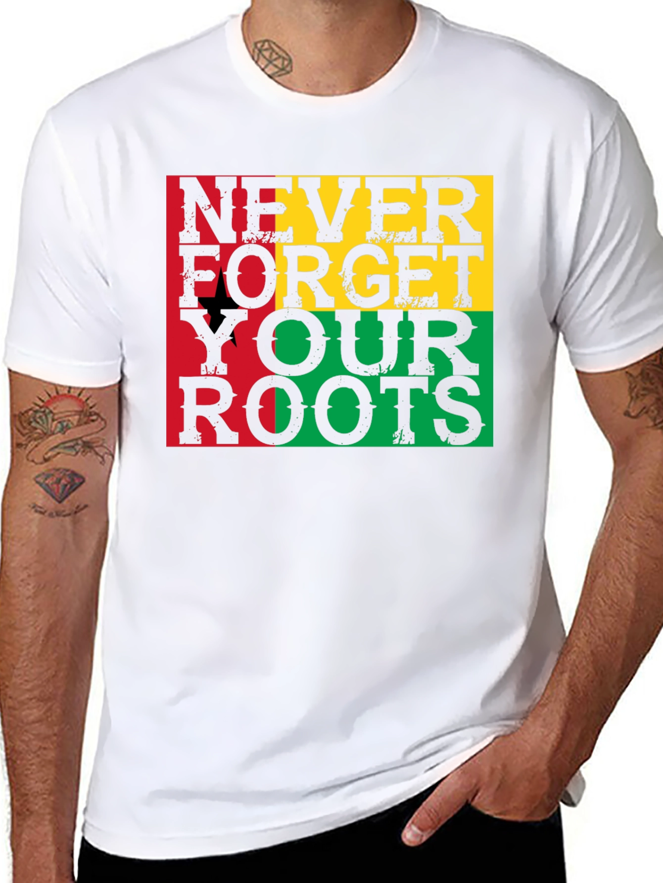 Rasta Roots T-Shirt - Never Forget Your Roots