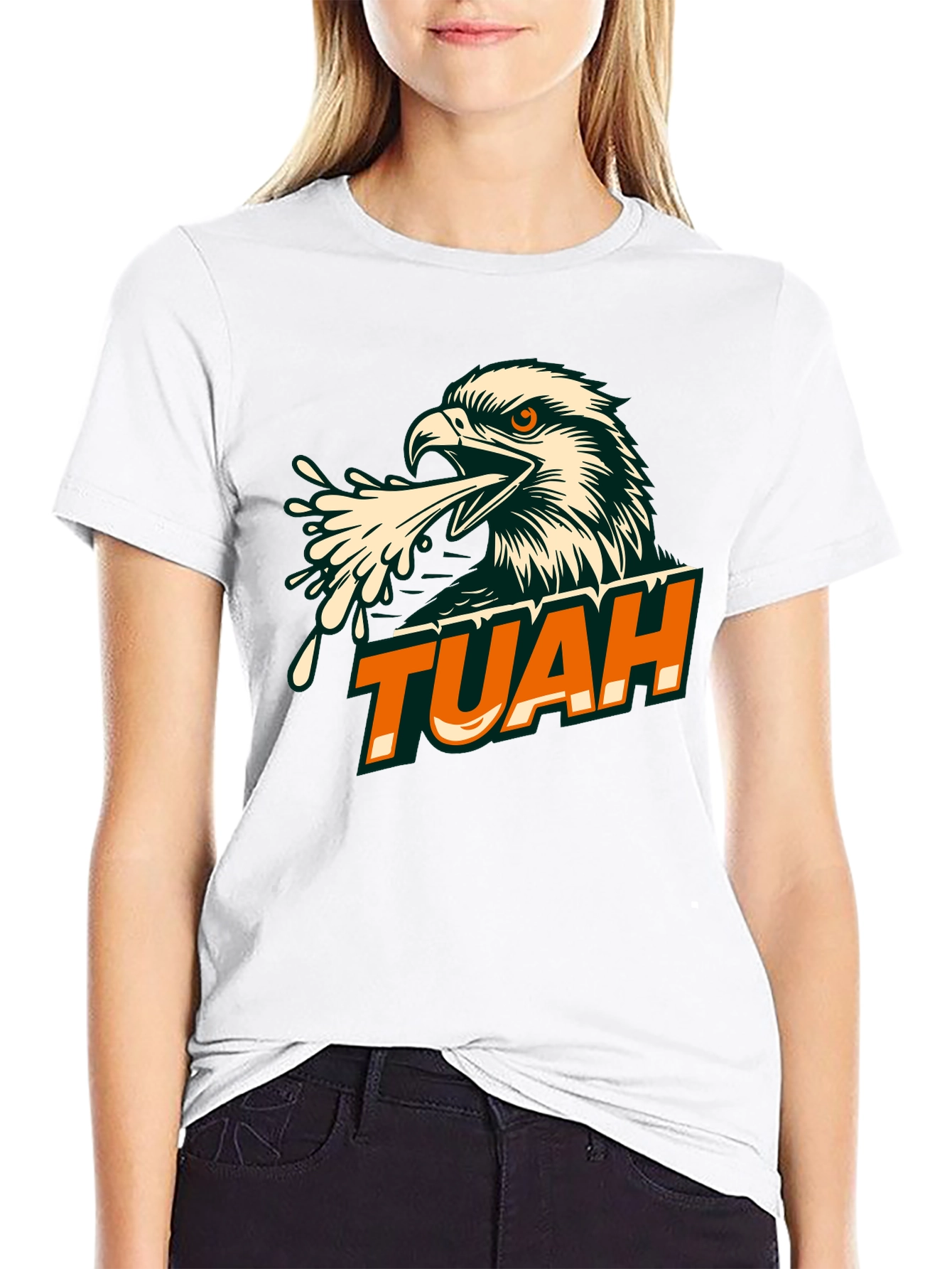 TUAH Eagle Graphic Tee - Black