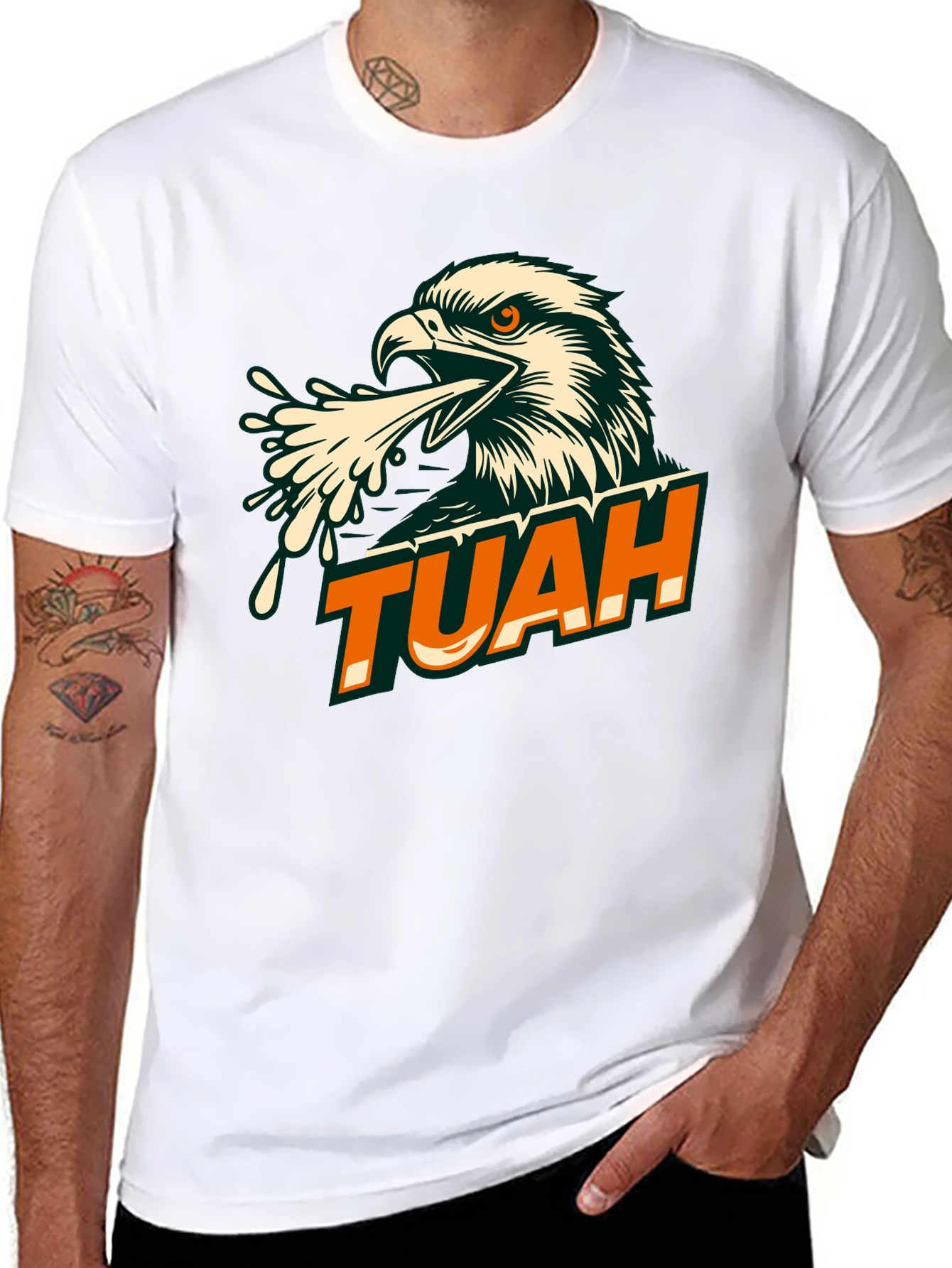 TUAH Eagle Graphic Tee - Black