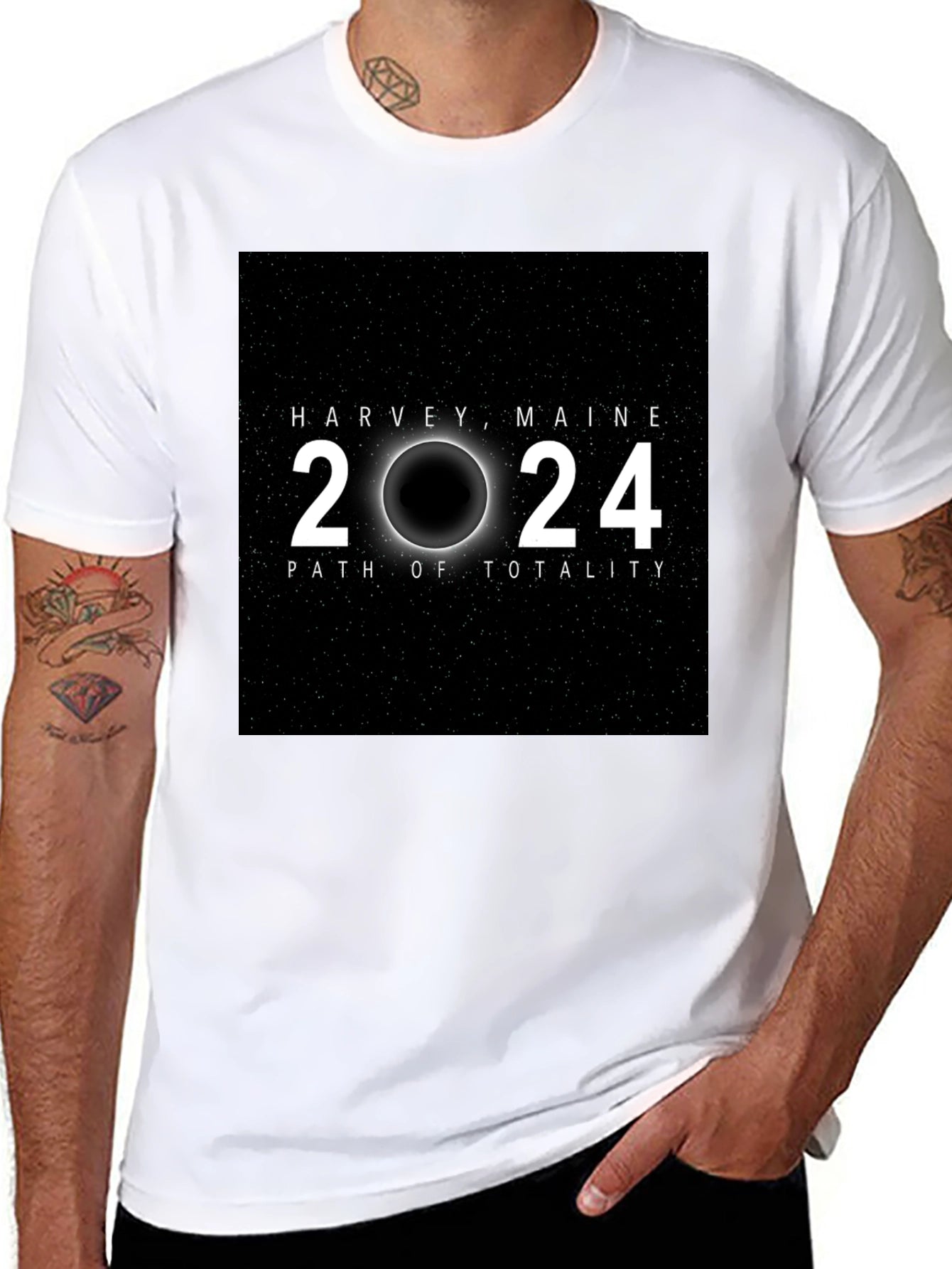 Harvey Maine 2024 Eclipse T-Shirt
