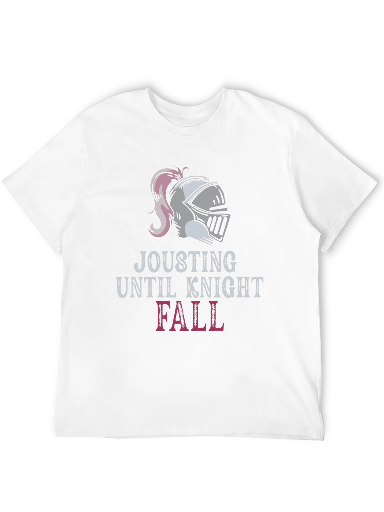 Jousting Knight Fall Black Graphic T-Shirt