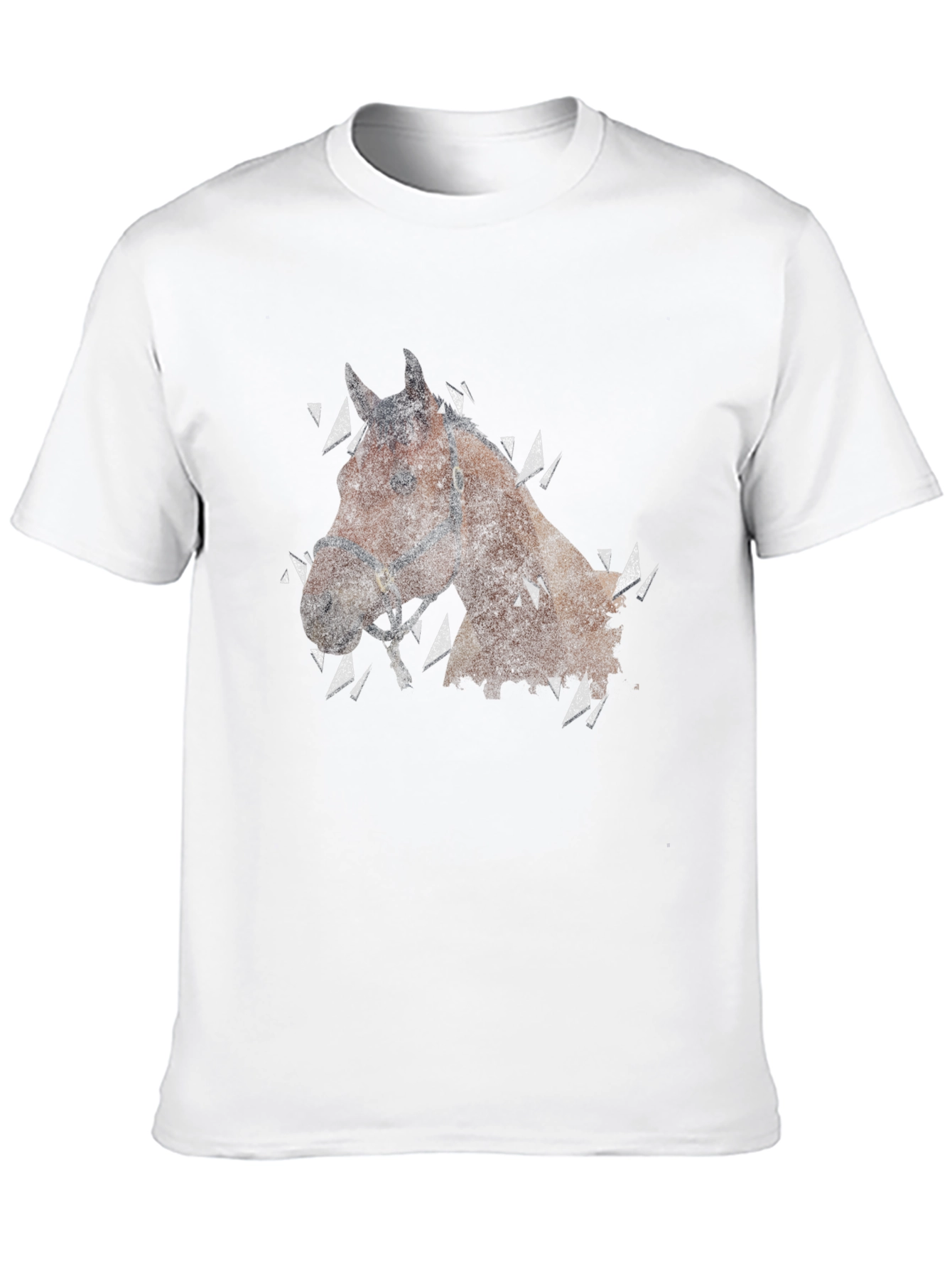 Horse Graphic Mens Black T-Shirt