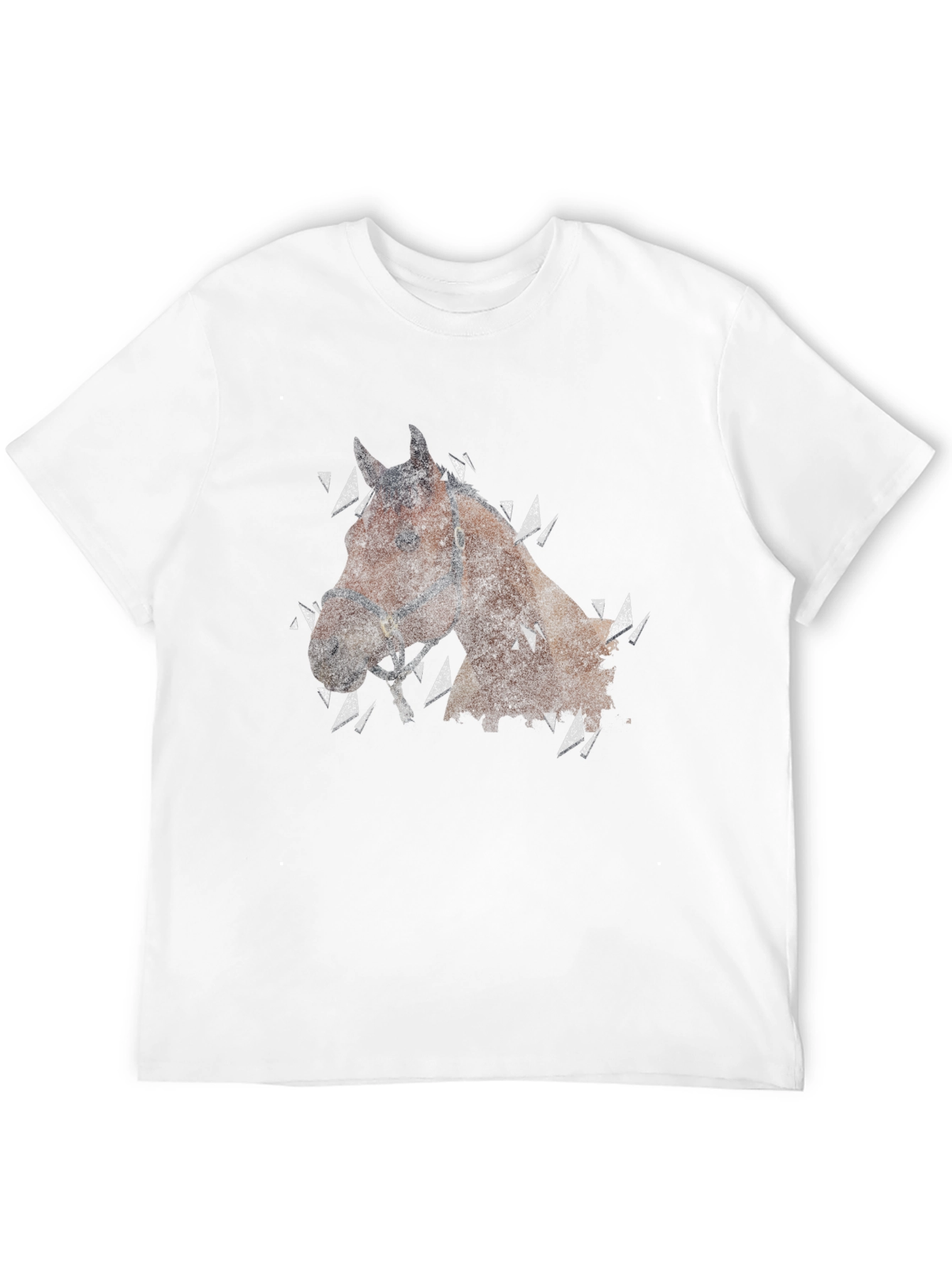 Horse Graphic Mens Black T-Shirt