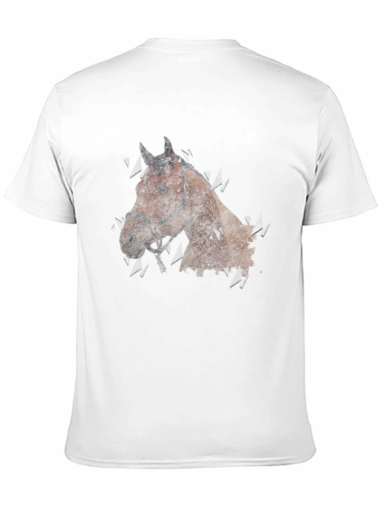 Horse Graphic Mens Black T-Shirt