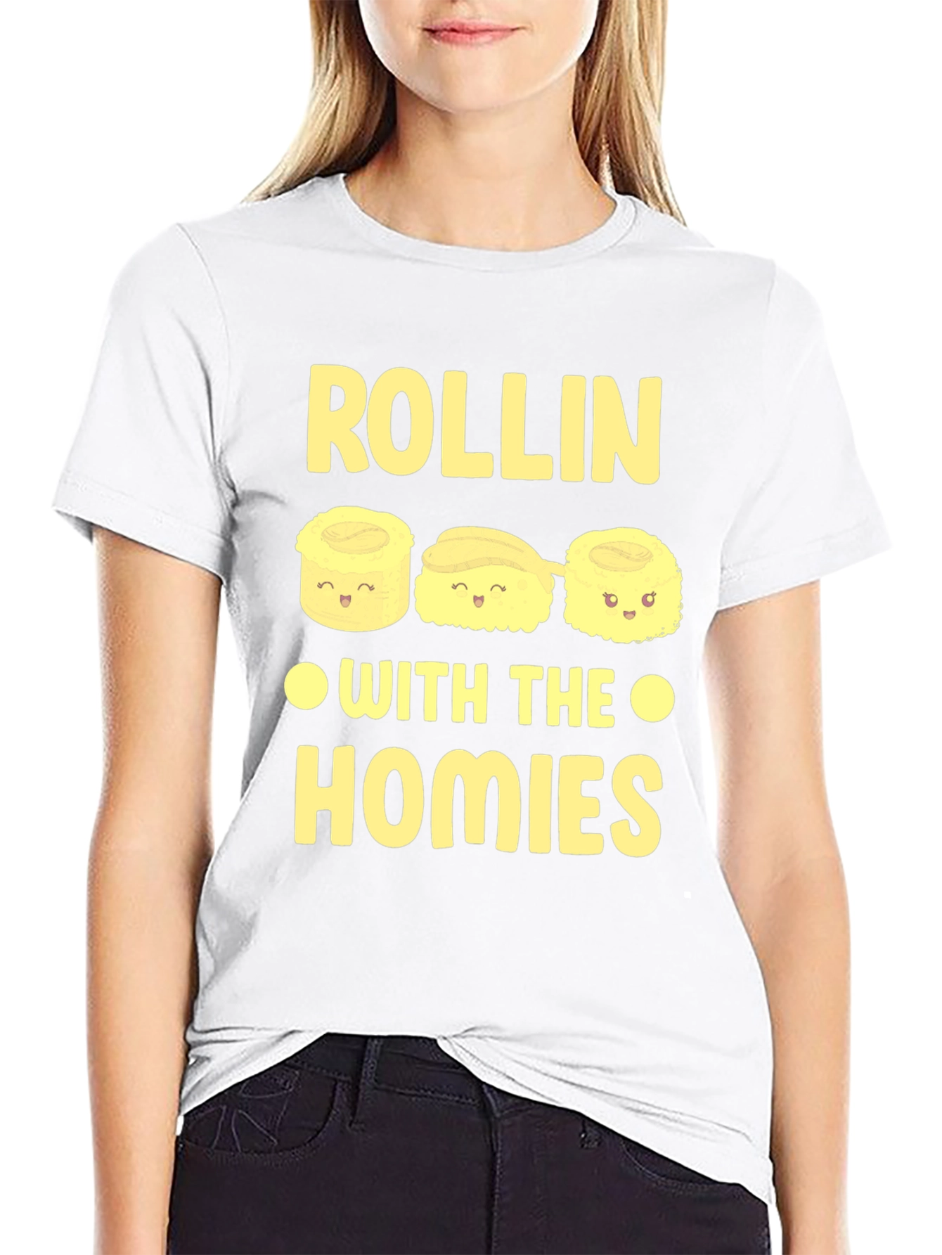Rollin with the Homies Sushi Graphic Tee