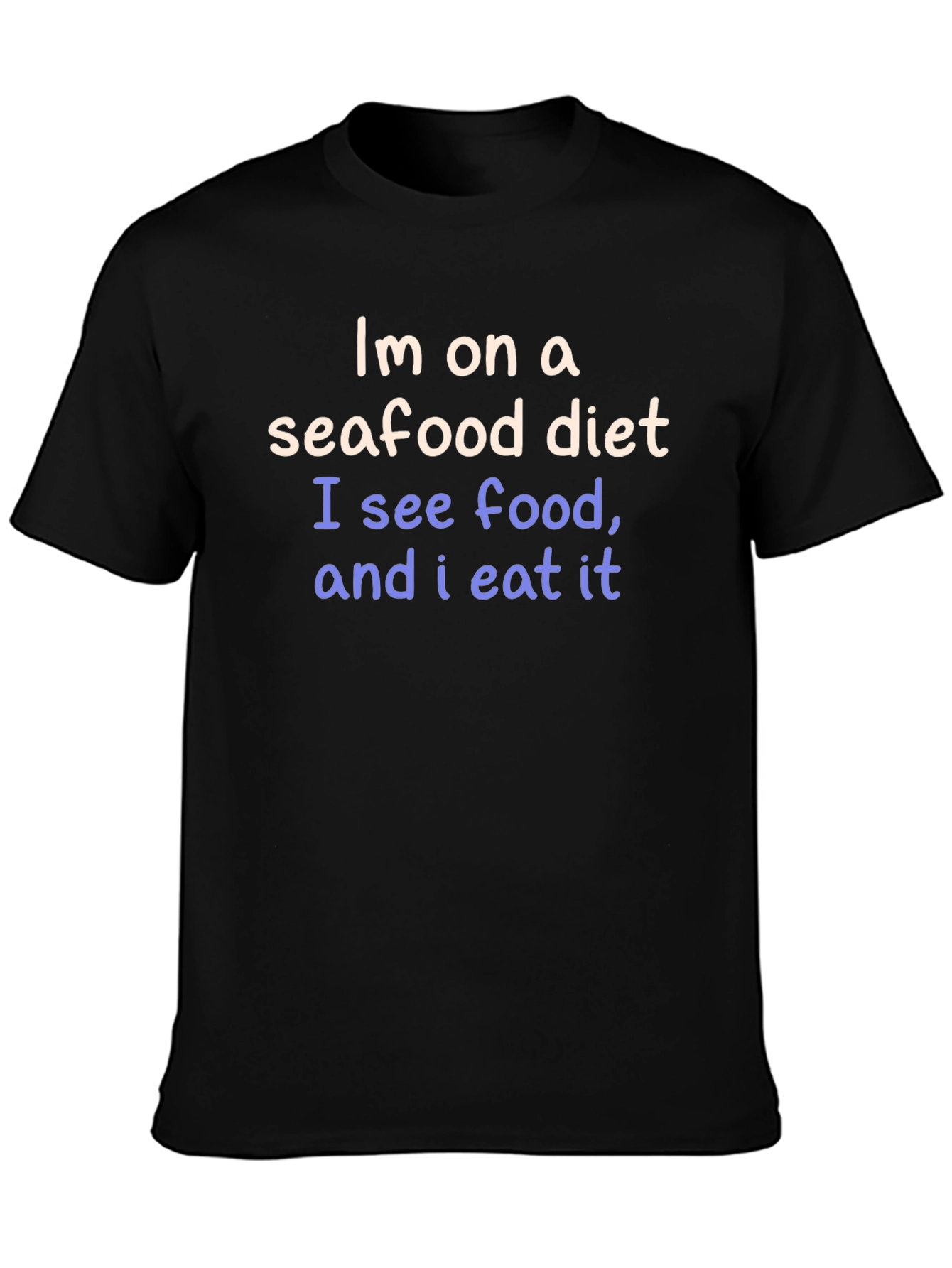 Seafood Diet Funny Graphic Tee