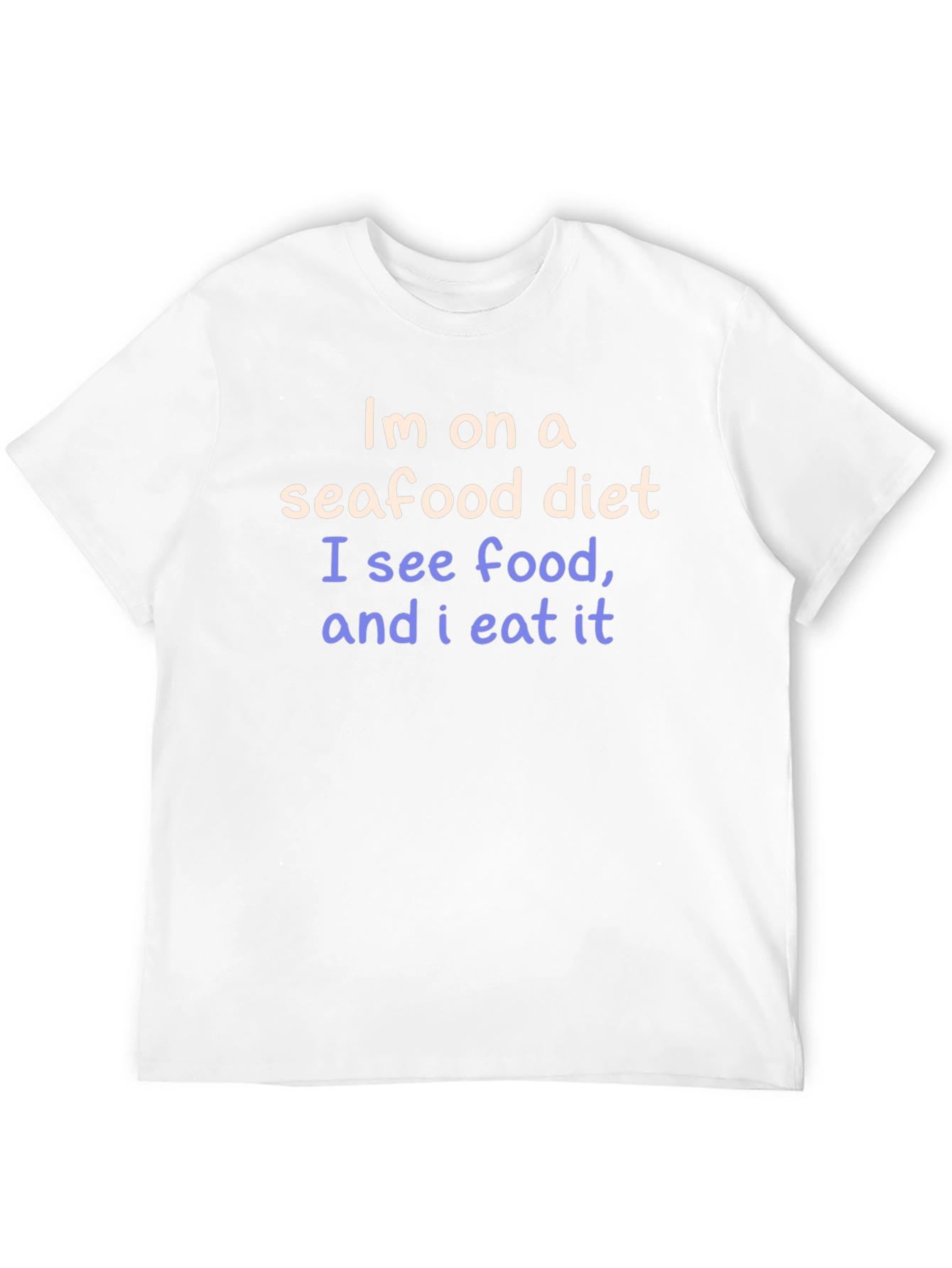 Seafood Diet Funny Graphic Tee