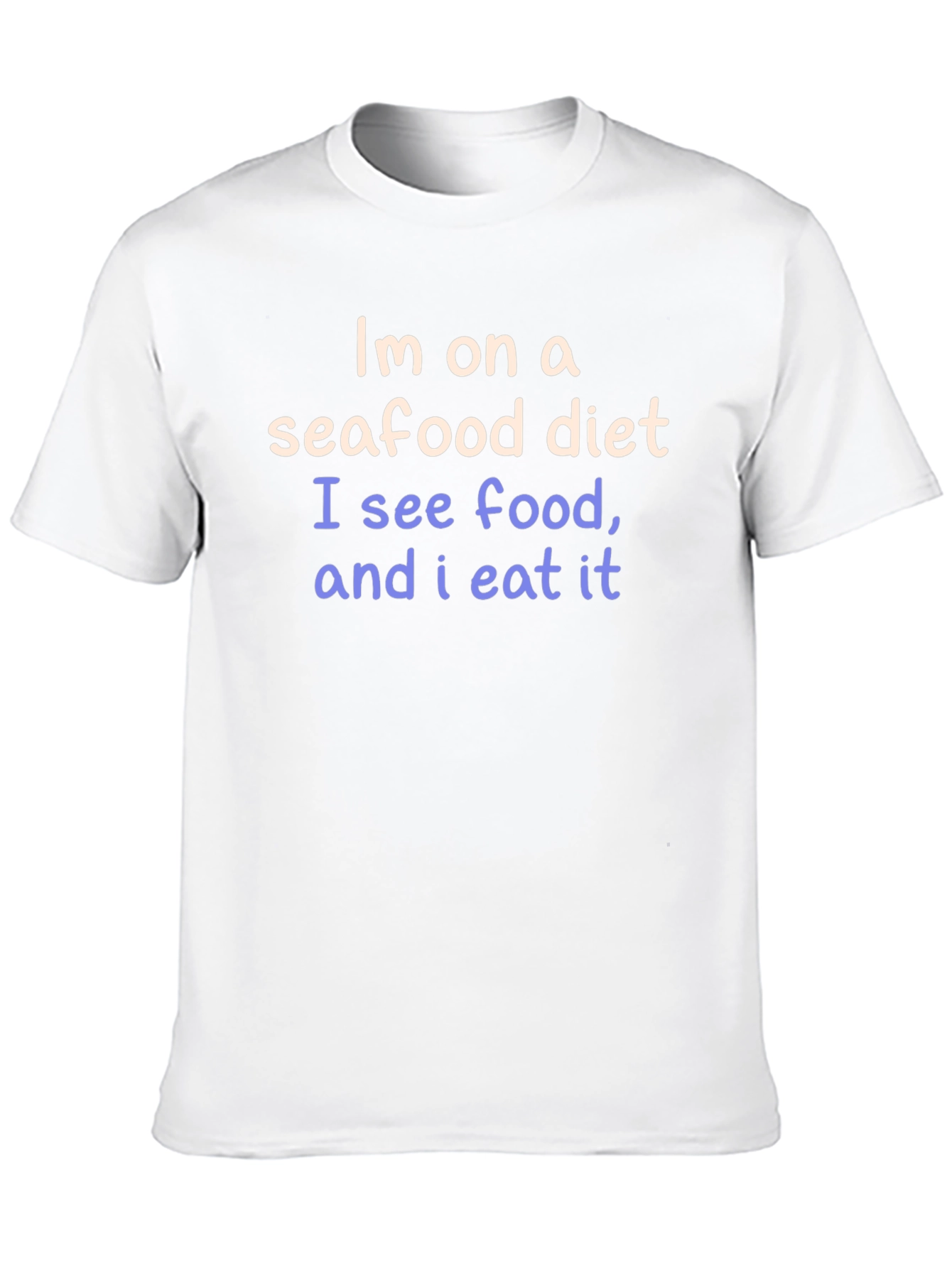 Seafood Diet Funny Graphic Tee