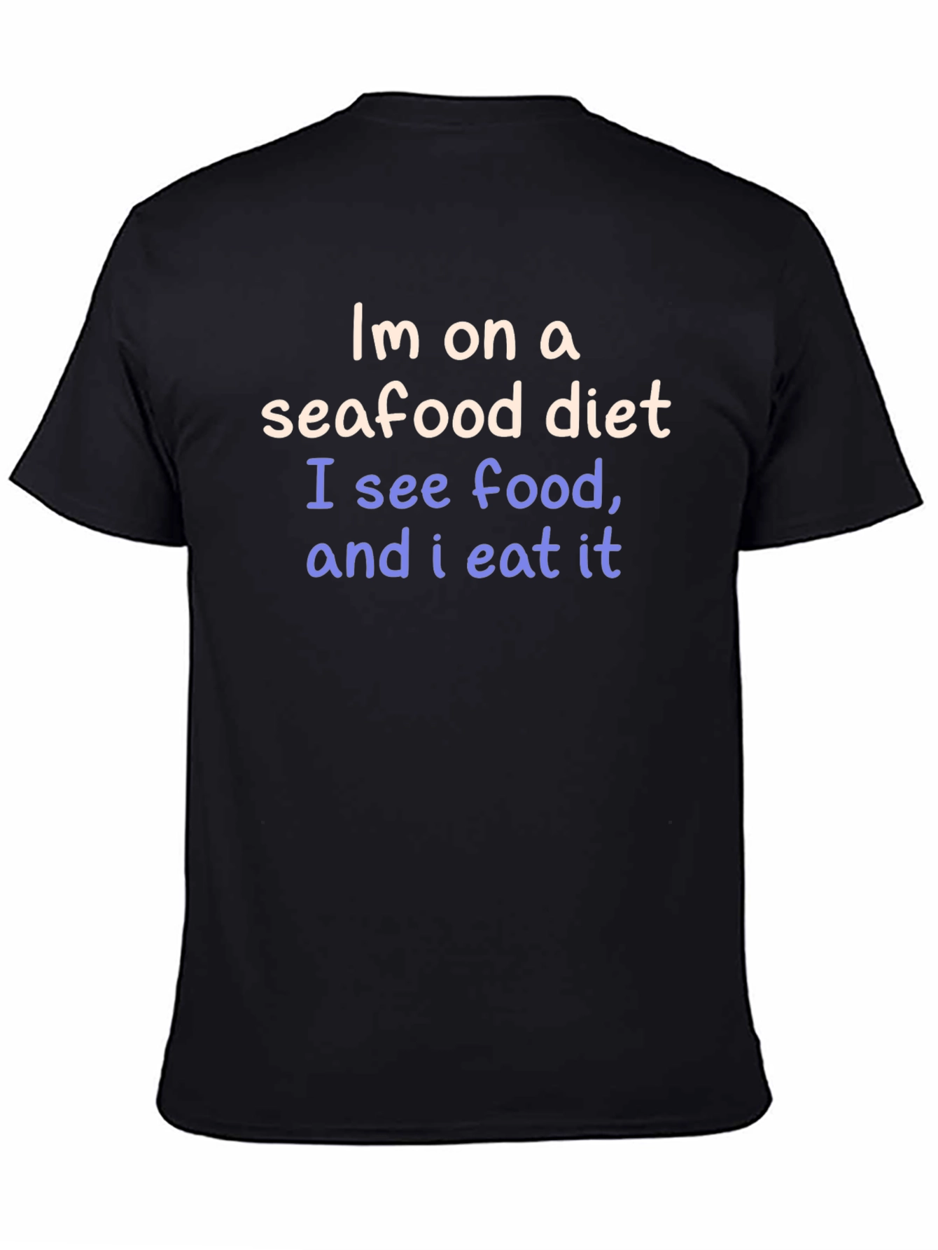 Seafood Diet Funny Graphic Tee
