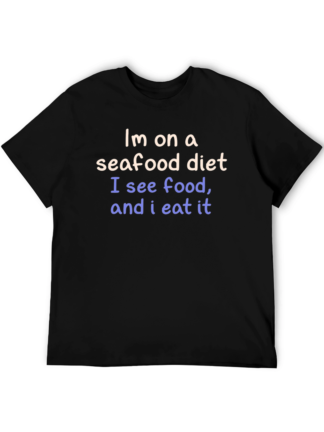 Seafood Diet Funny Graphic Tee